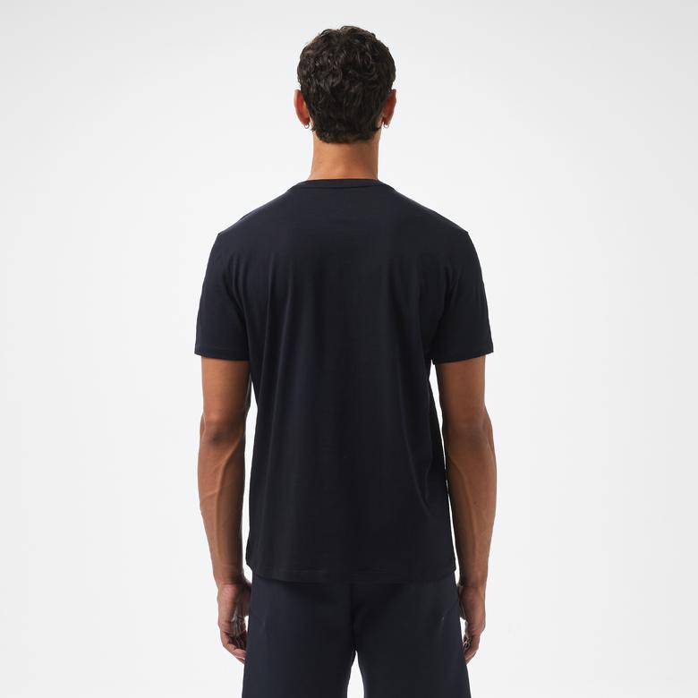 Armani Exchange Erkek Lacivert Bisiklet Yaka T-Shirt