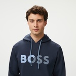 Boss Soody Tape Logo Erkek Mavi Sweatshirt