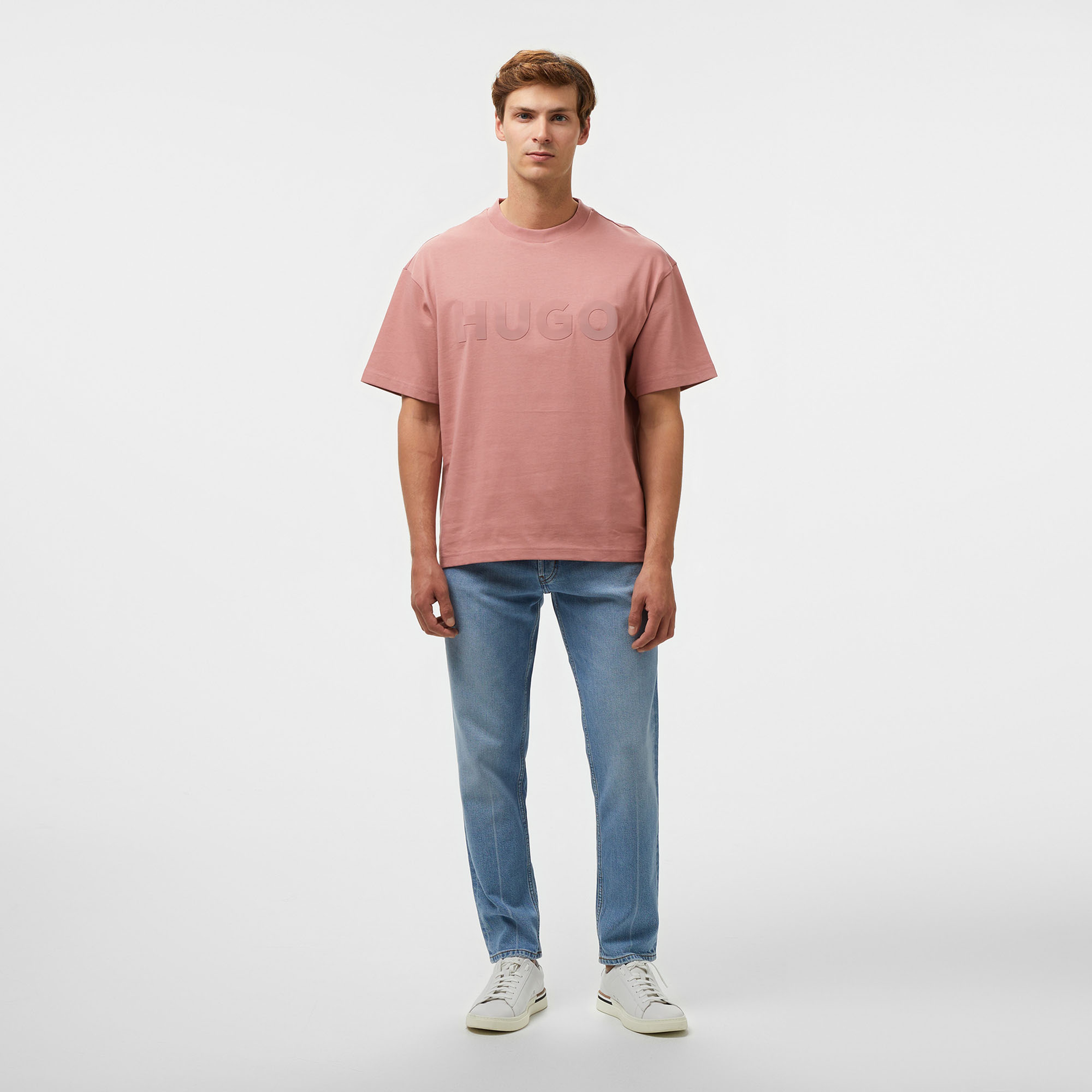 Hugo Erkek Pembe T-Shirt