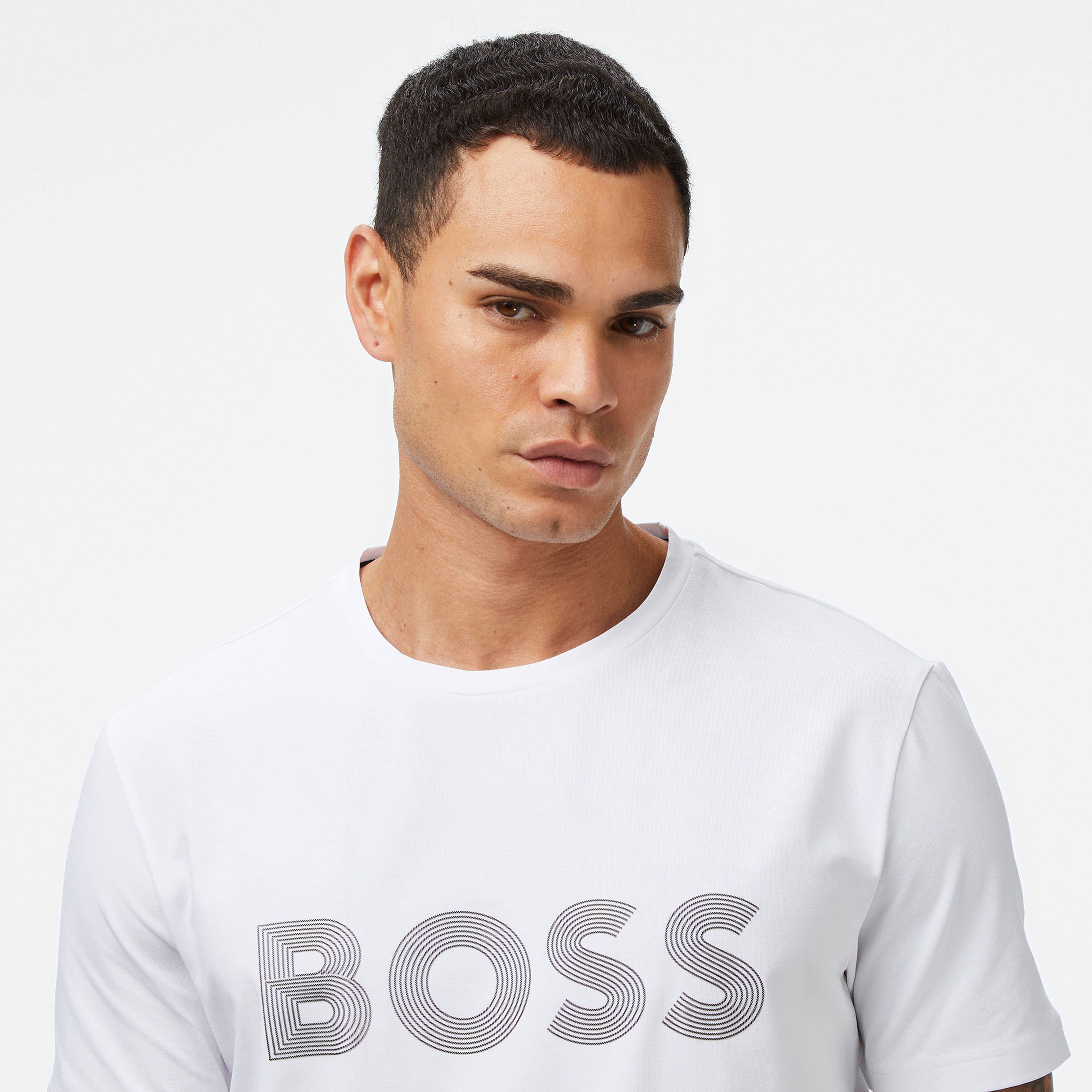 Boss Erkek Beyaz T-Shirt