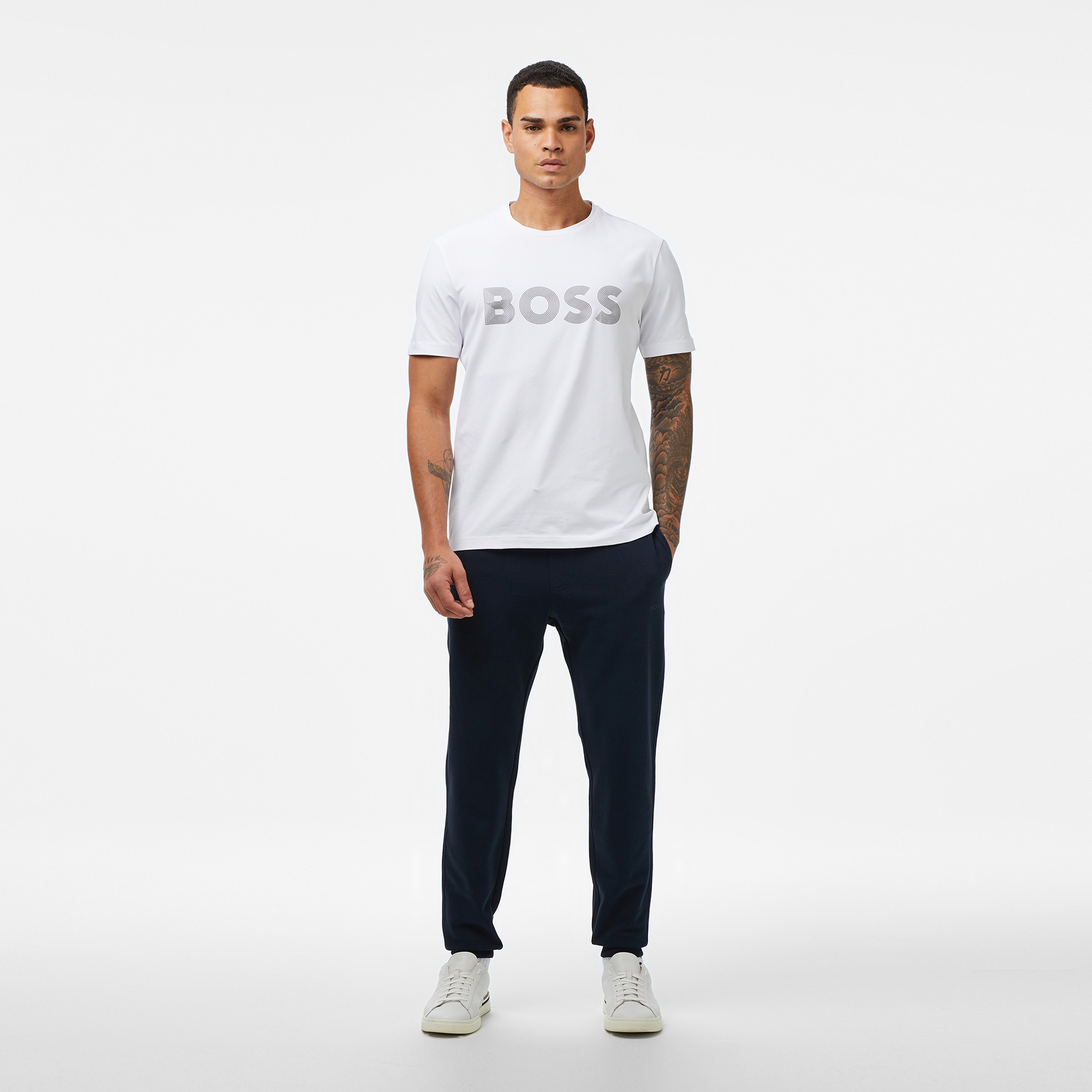 Boss Erkek Beyaz T-Shirt