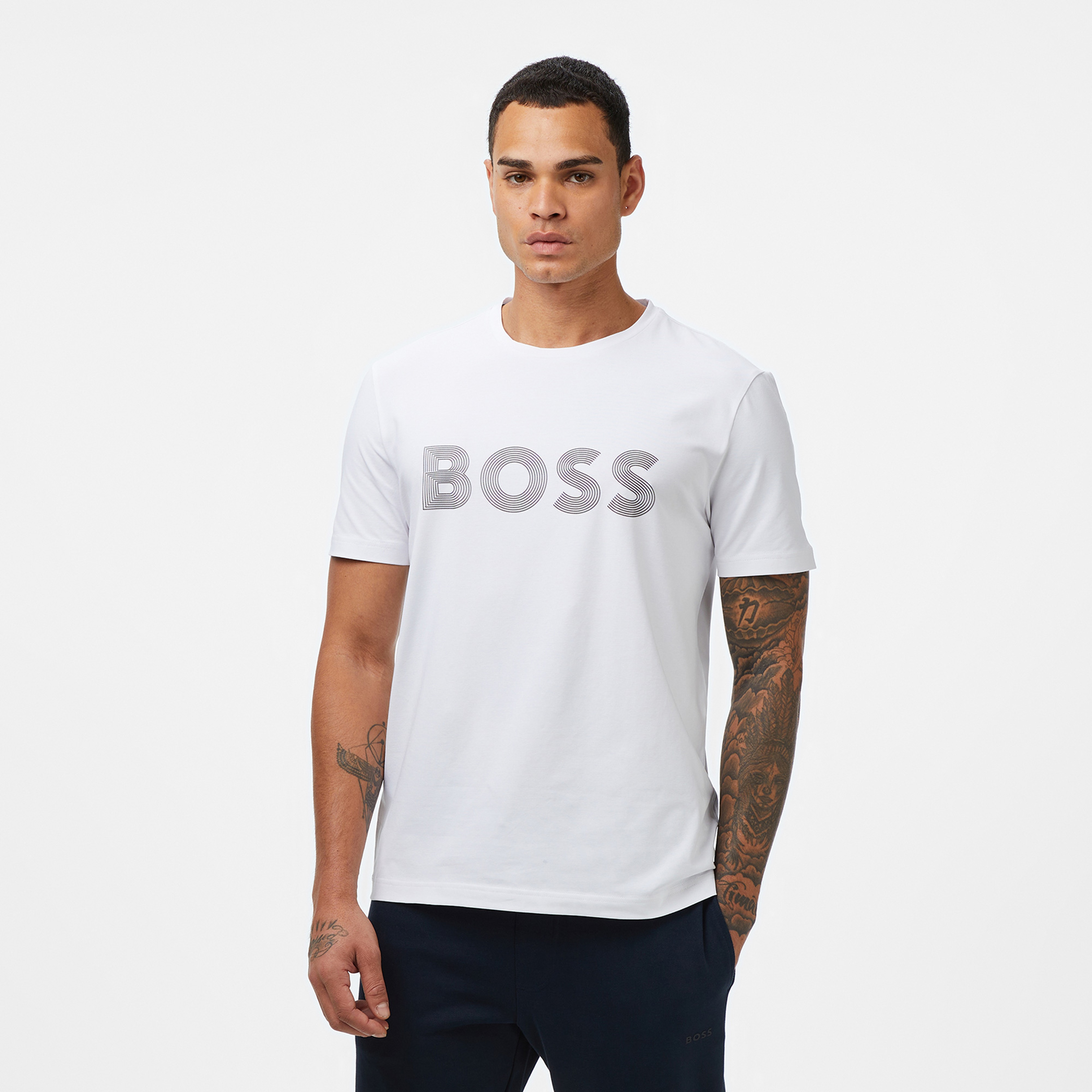 Boss Erkek Beyaz T-Shirt