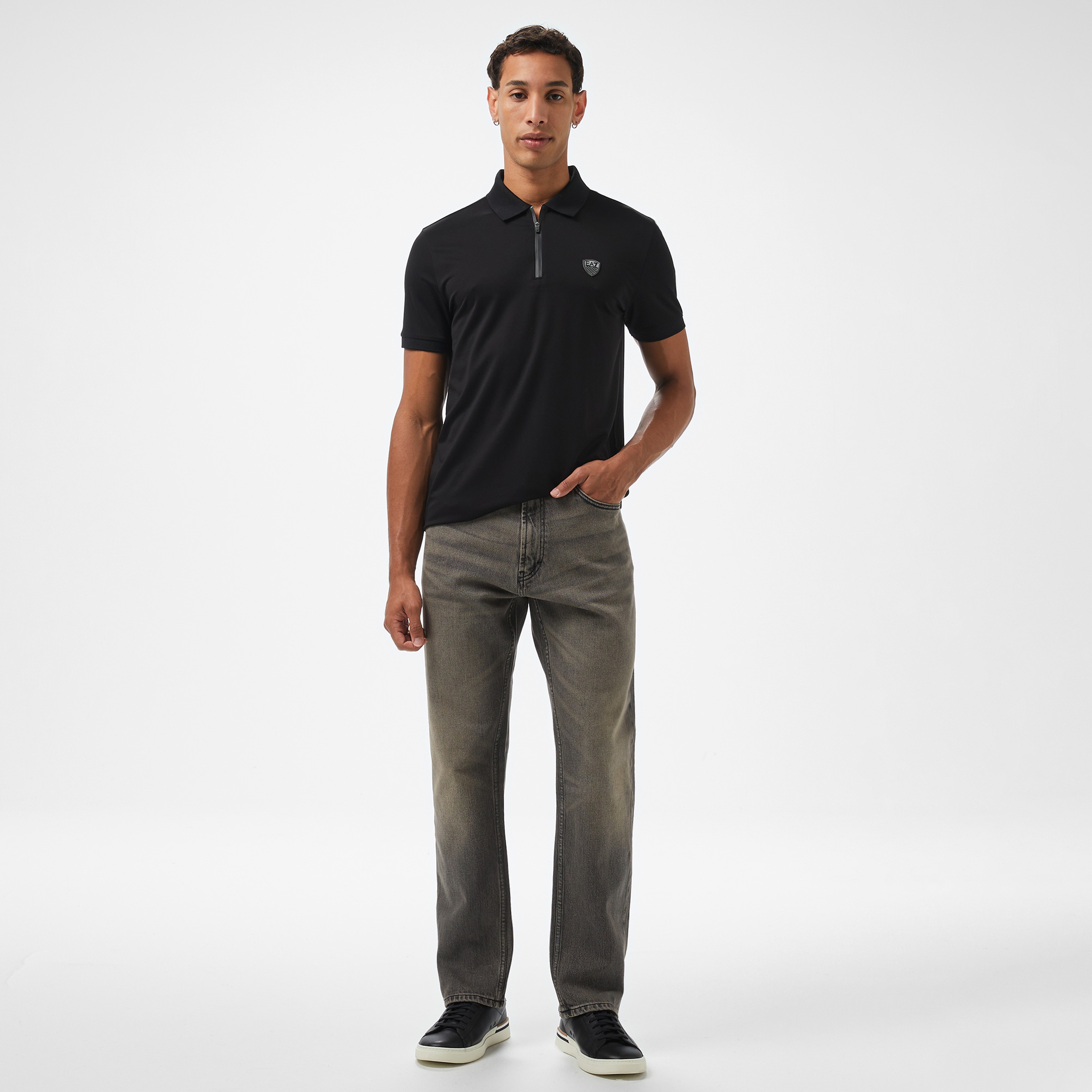 EA7 Erkek Siyah Polo