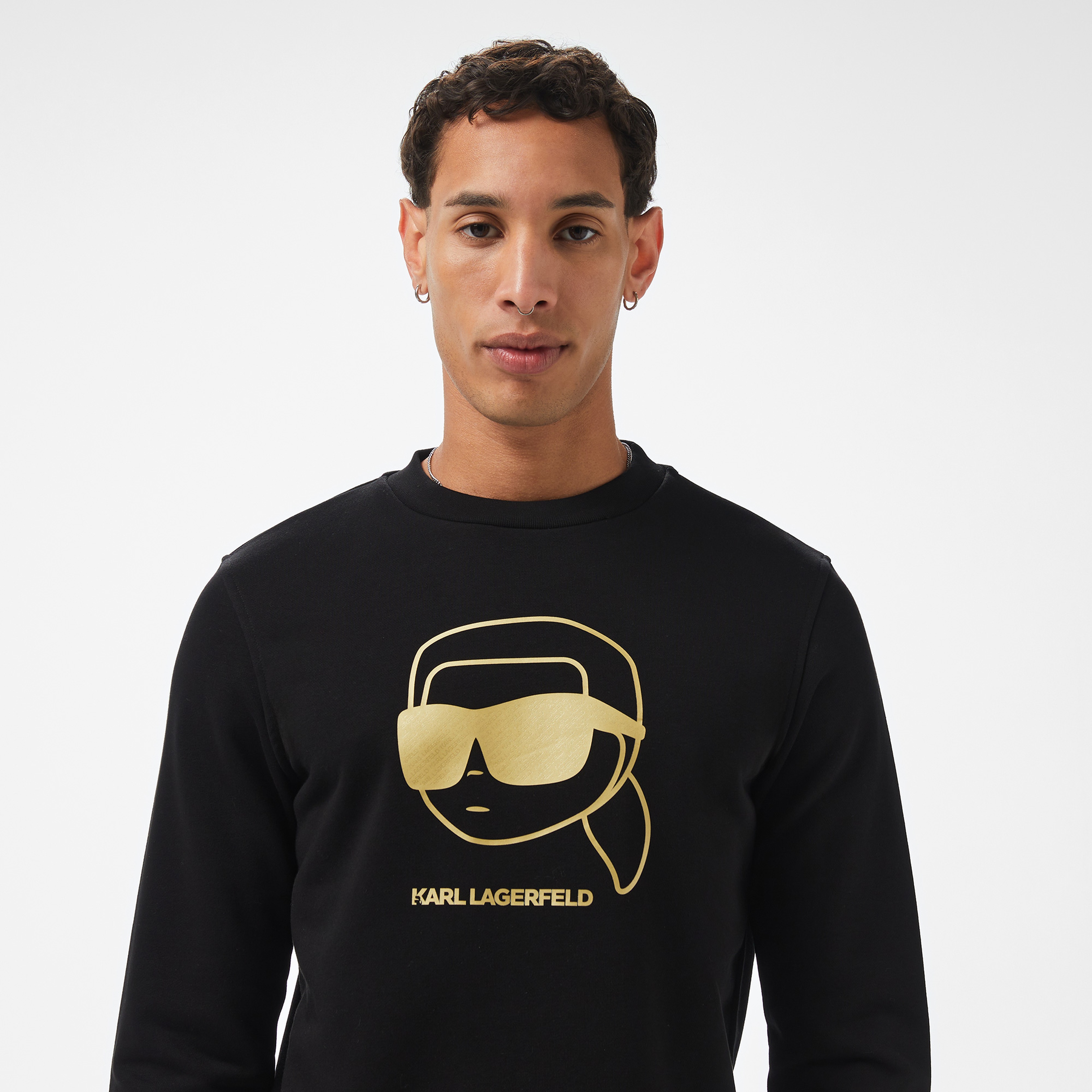 Karl Lagerfeld Erkek Siyah Sweatshirt