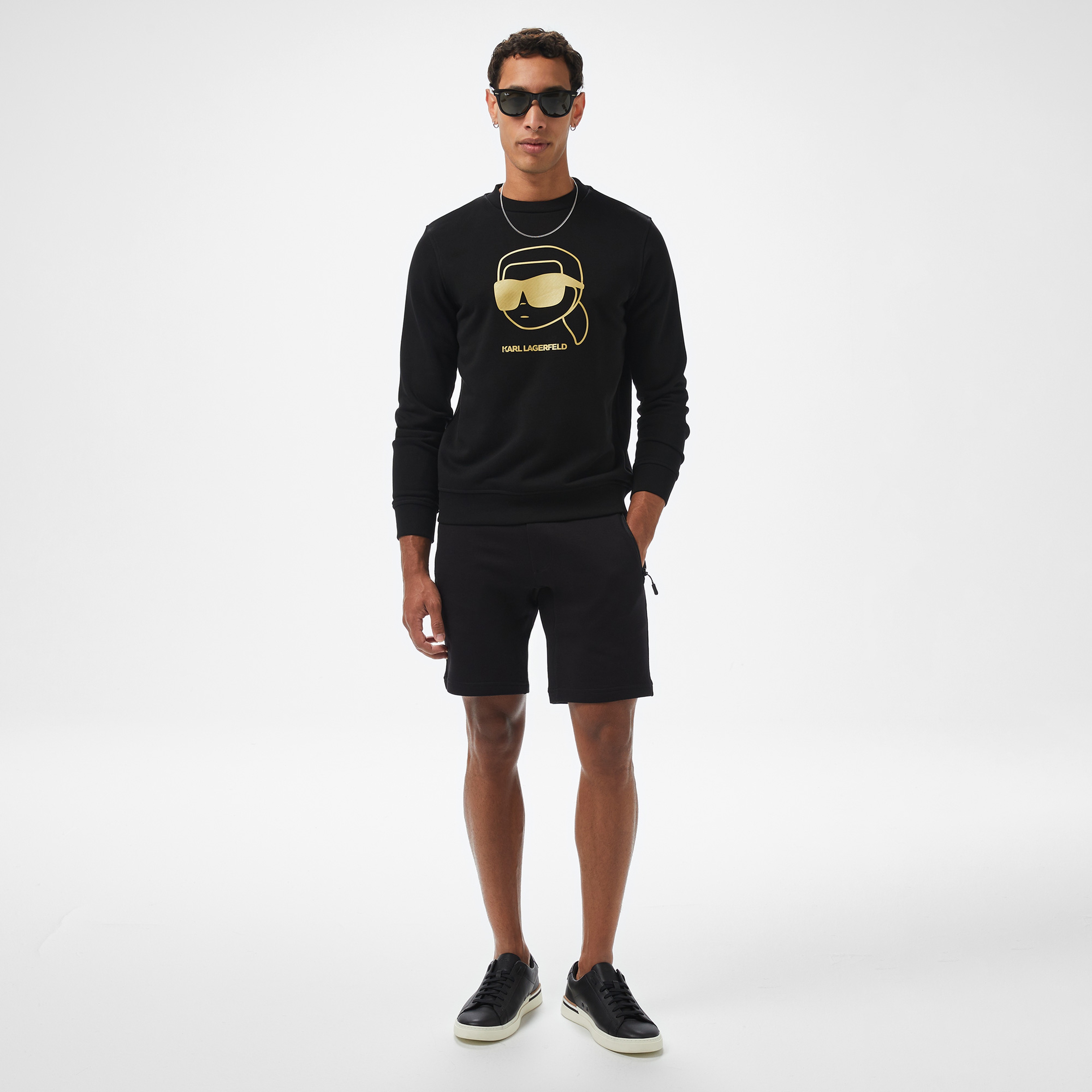 Karl Lagerfeld Erkek Siyah Sweatshirt