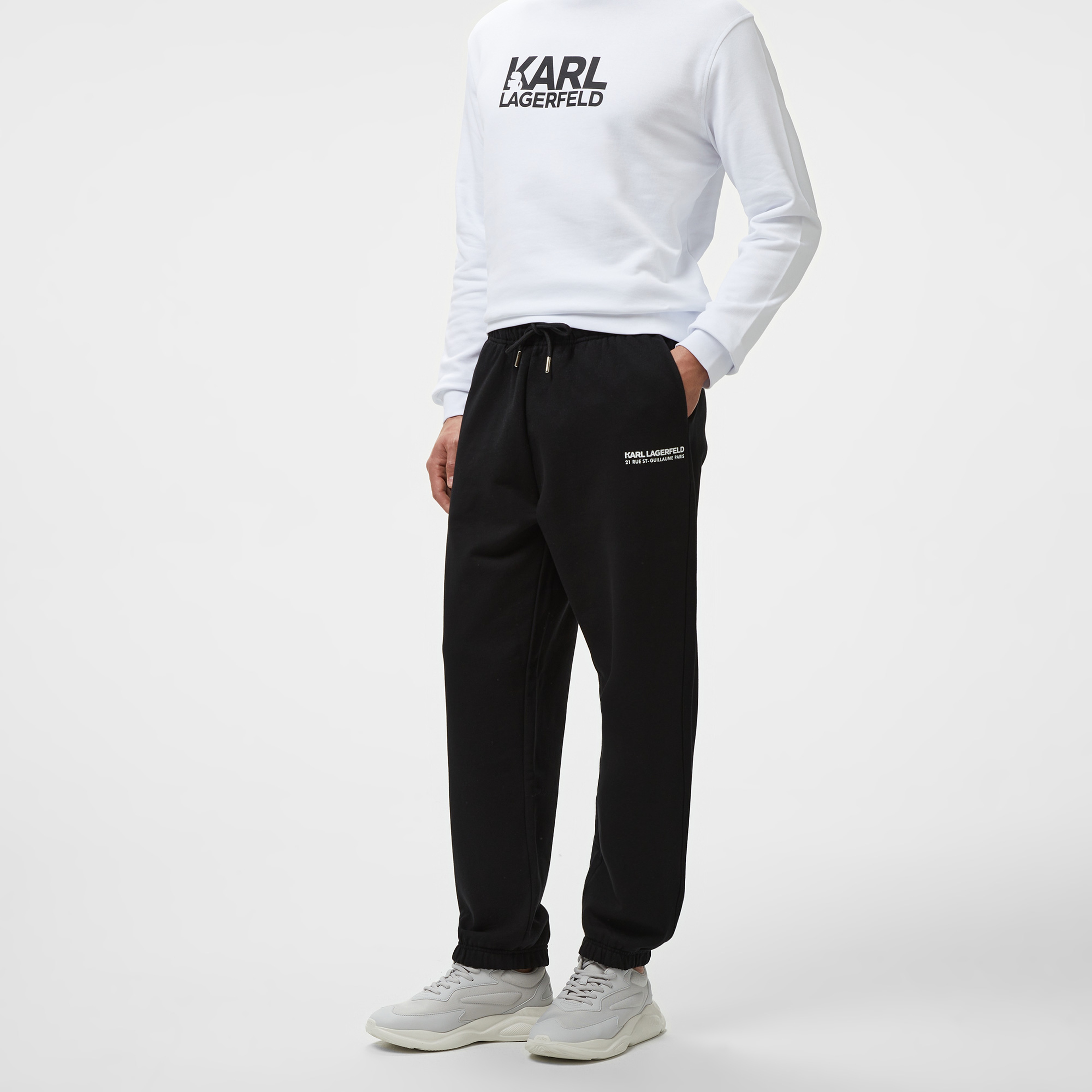 Karl Lagerfeld Erkek Siyah Eşofman Altı