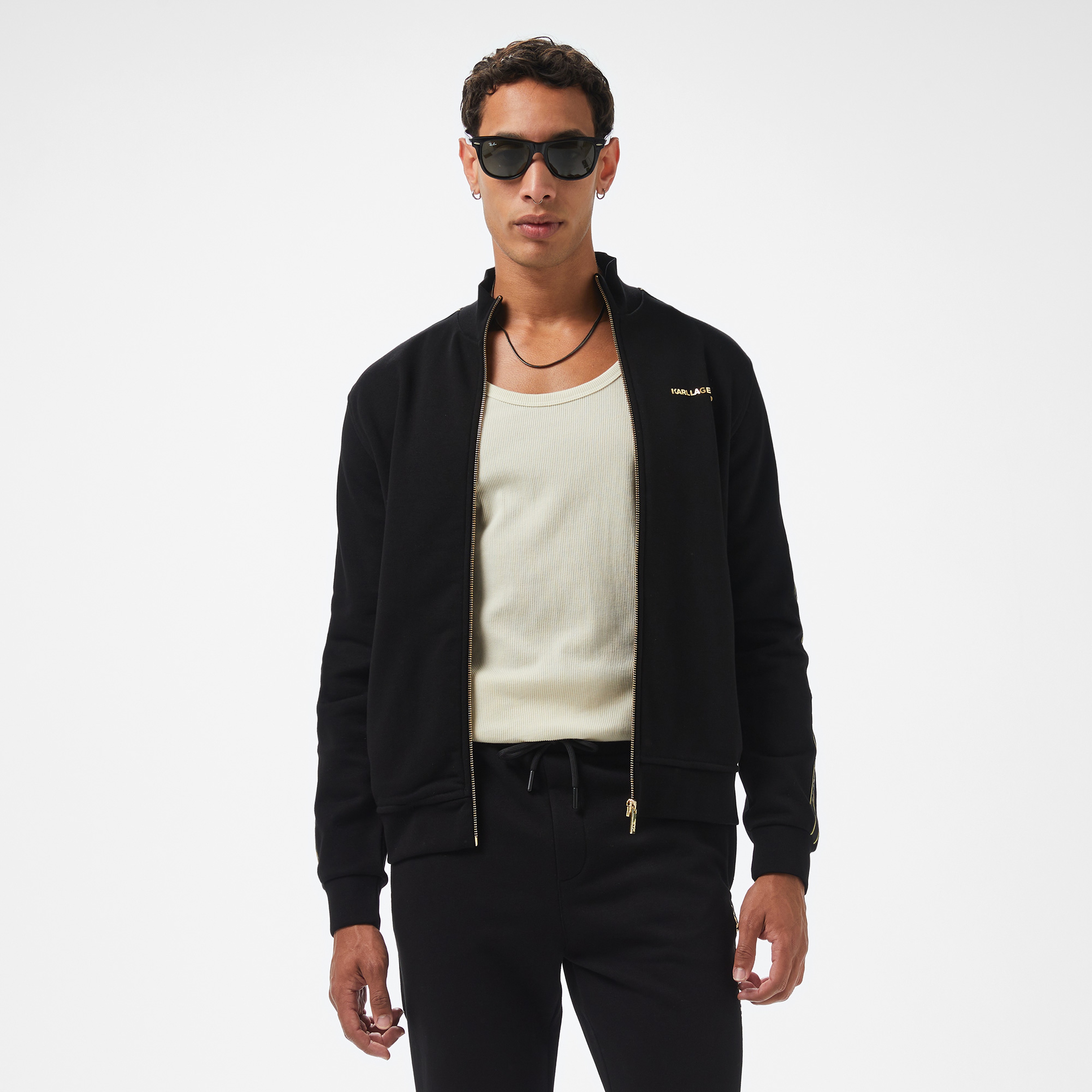 Karl Lagerfeld Erkek Siyah Sweatshirt