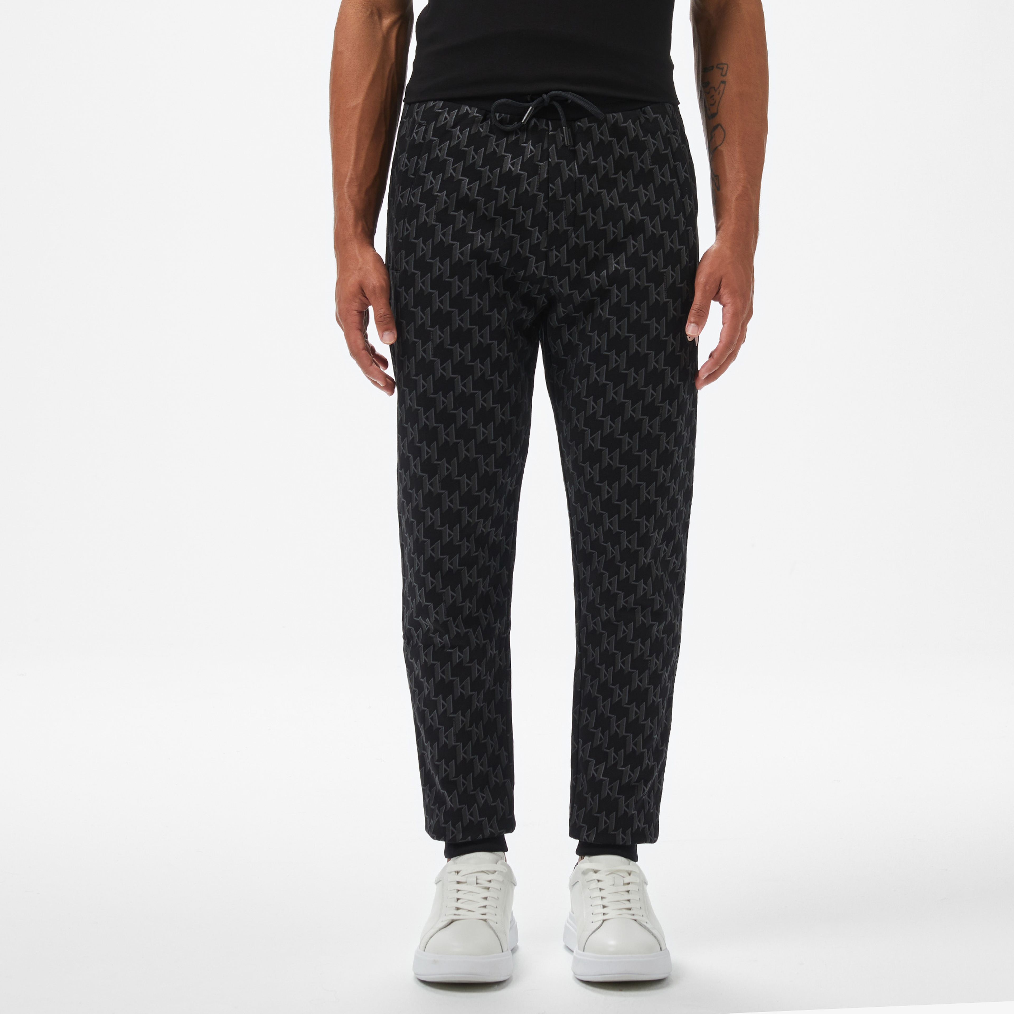 Karl Lagerfeld Erkek Siyah Eşofman Altı