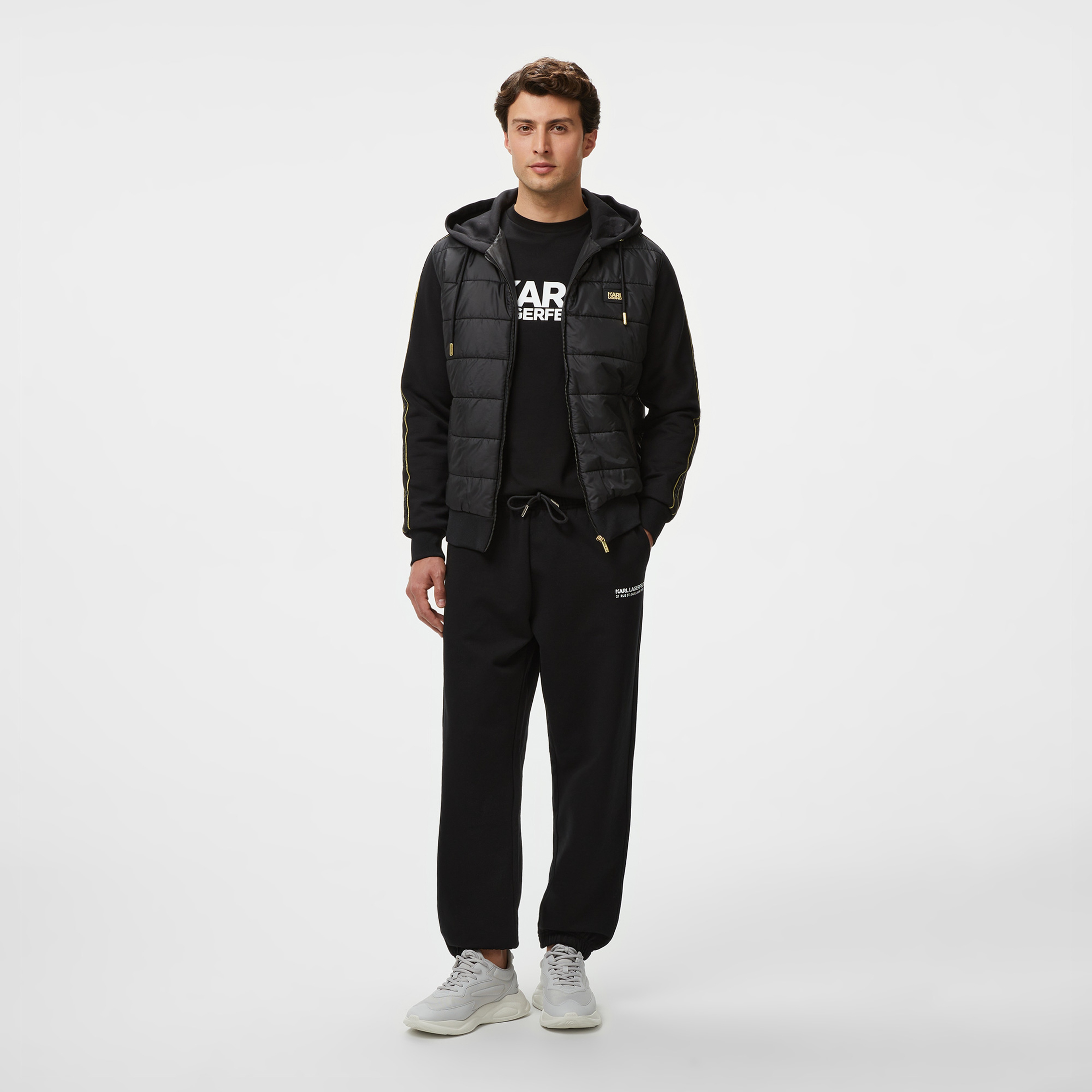 Karl Lagerfeld Erkek Siyah Mont