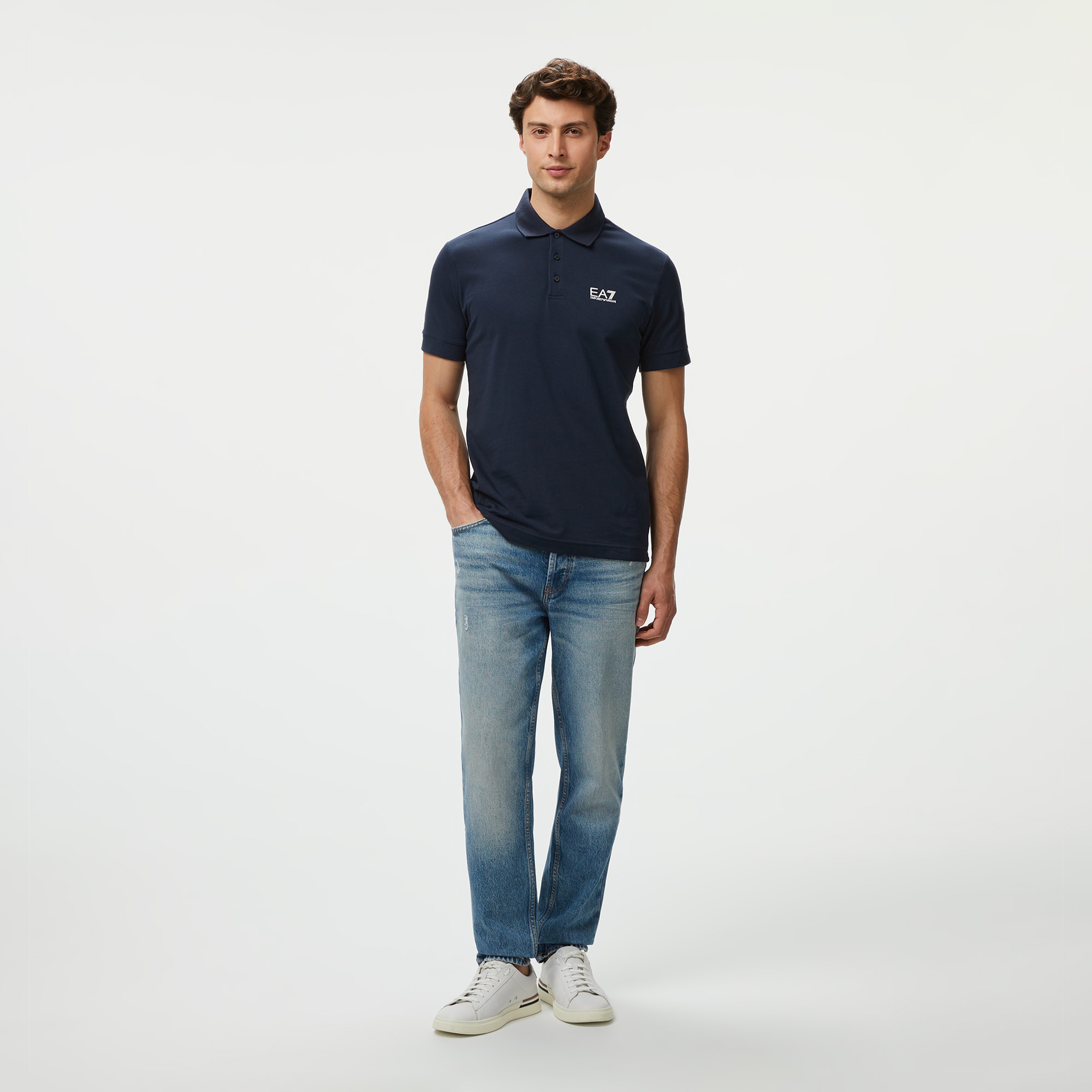 EA7 Erkek Mavi Polo