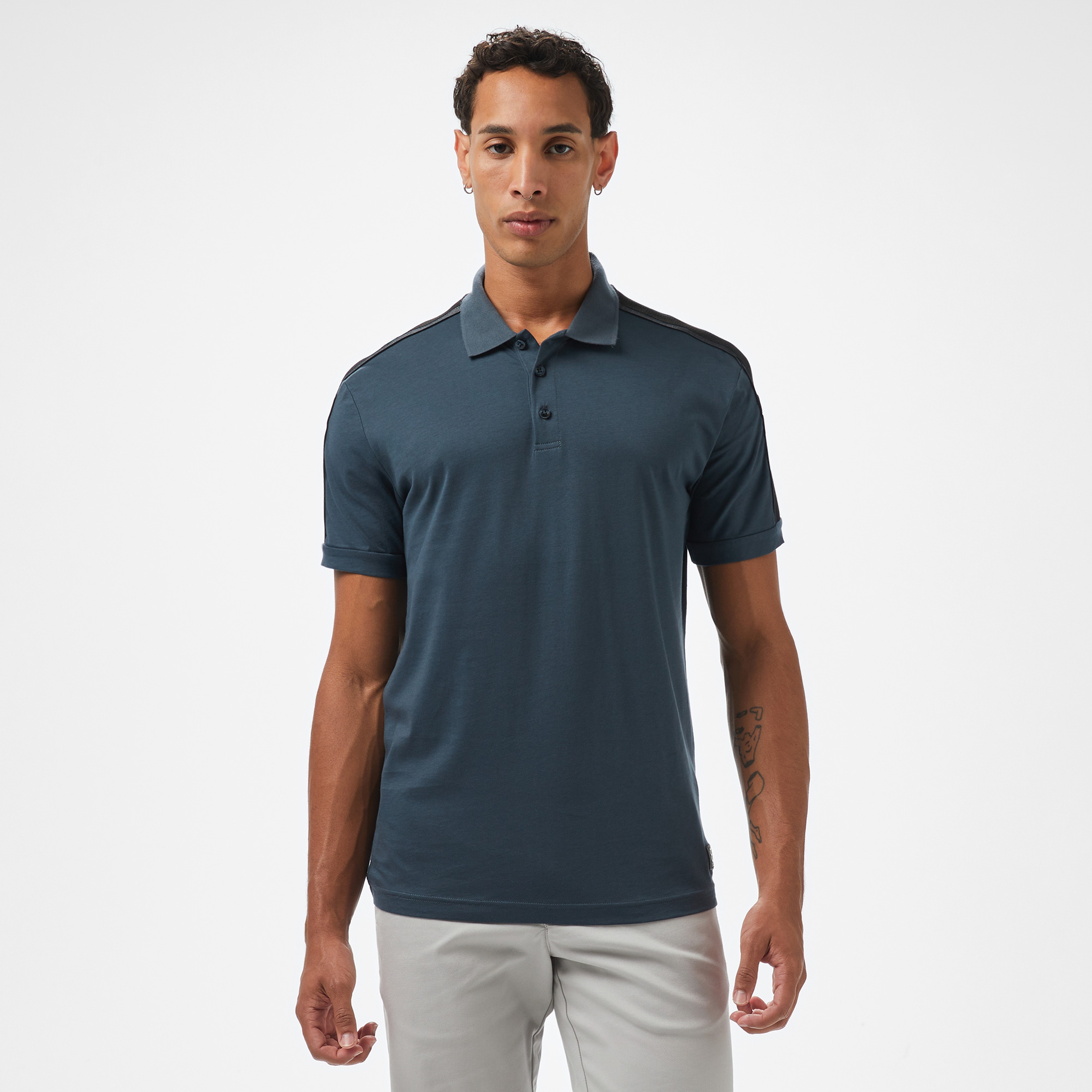 EA7 Erkek Siyah Polo