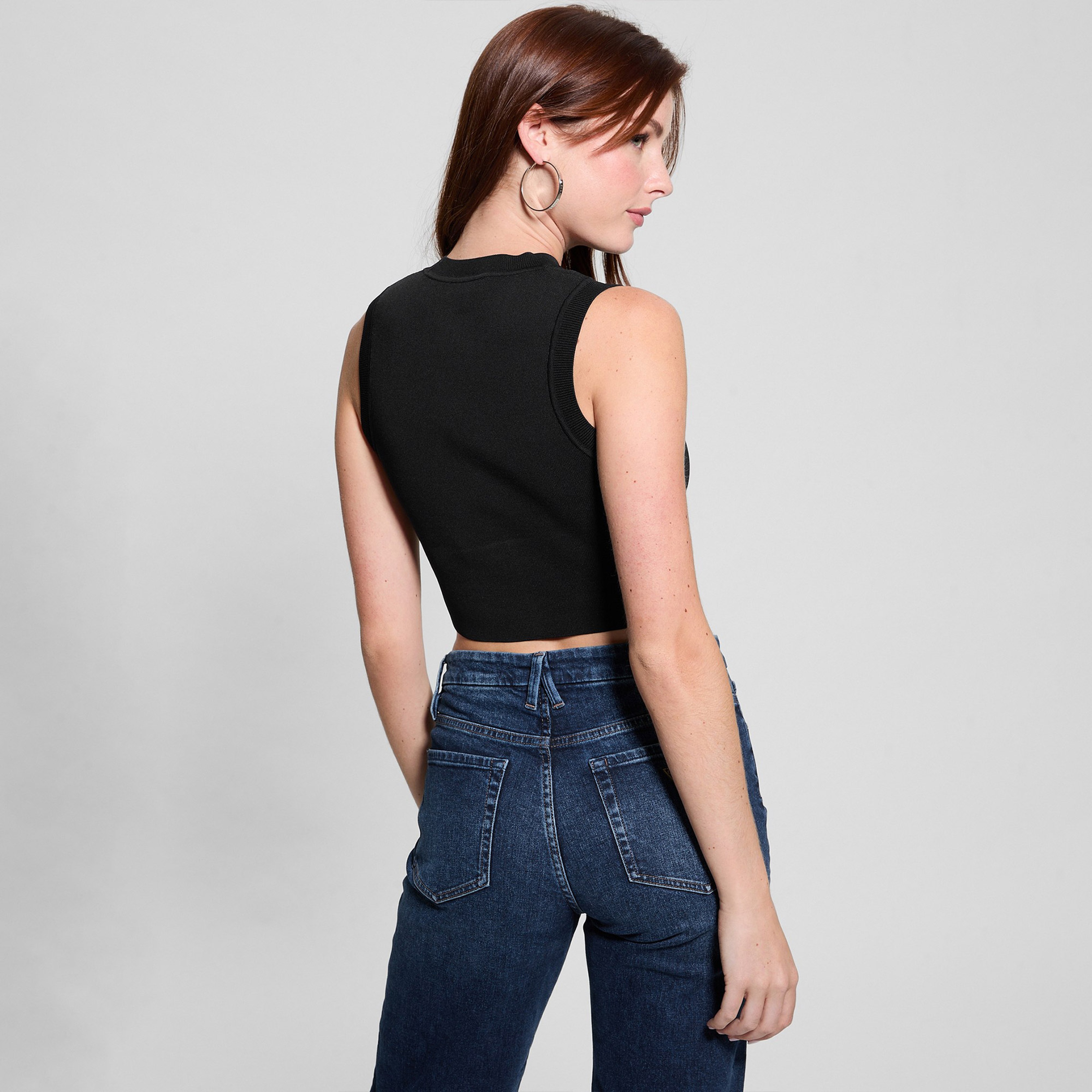 Guess Kadın Siyah Tshirt