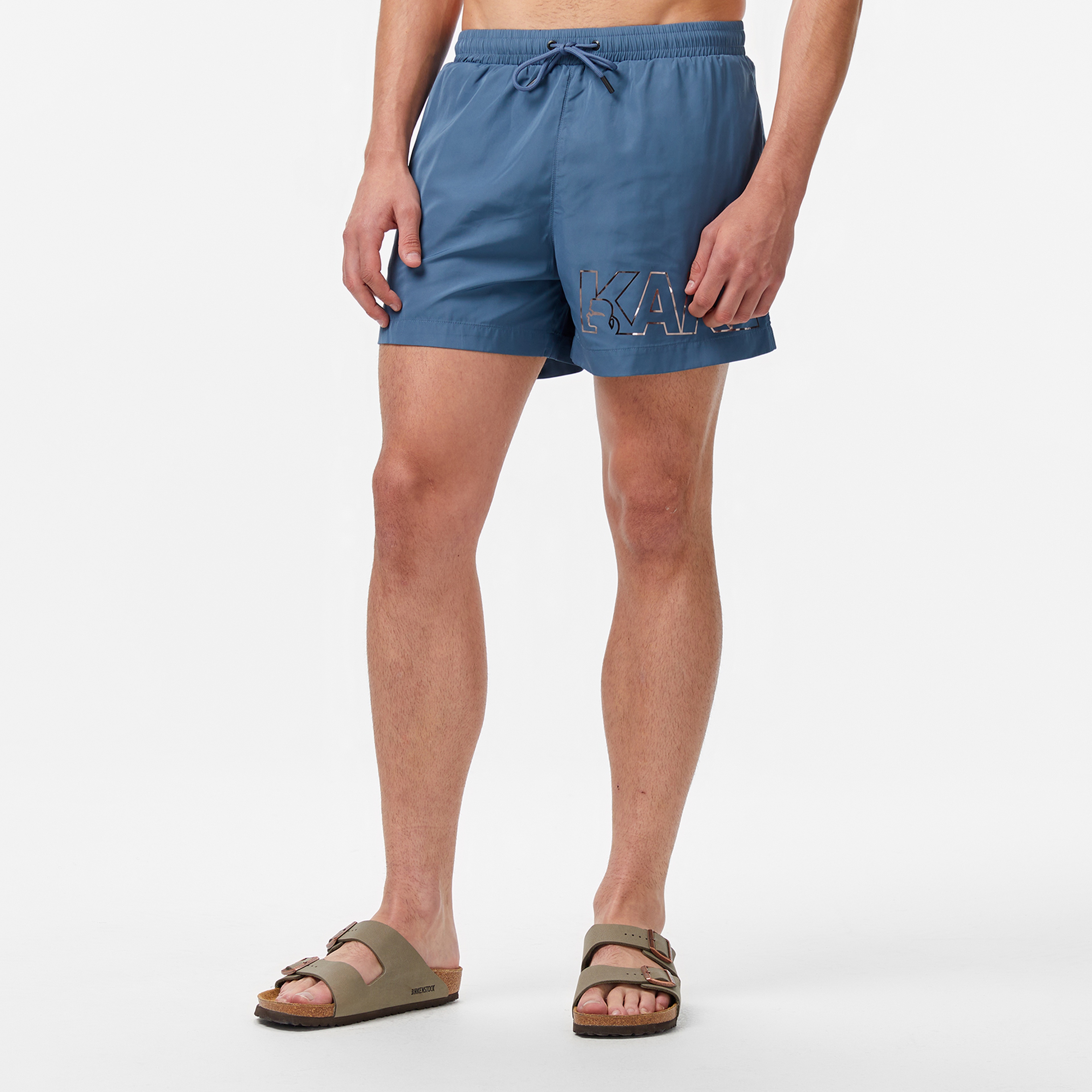 Karl Lagerfeld Erkek Mavi Mayo Şort