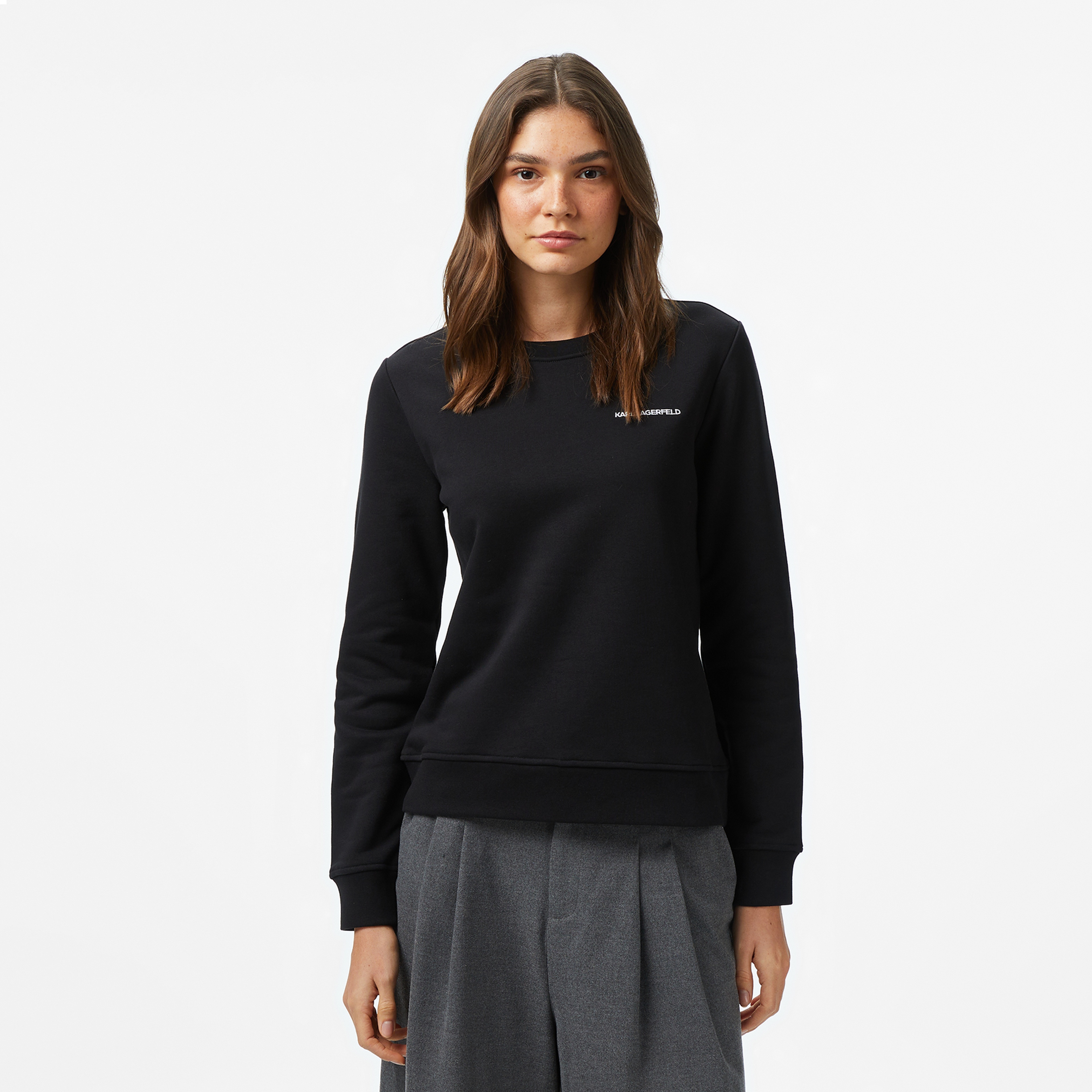 Karl Lagerfeld Kadın Siyah Sweatshirt