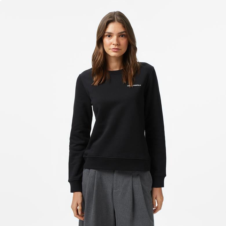 Karl Lagerfeld Kadın Siyah Sweatshirt