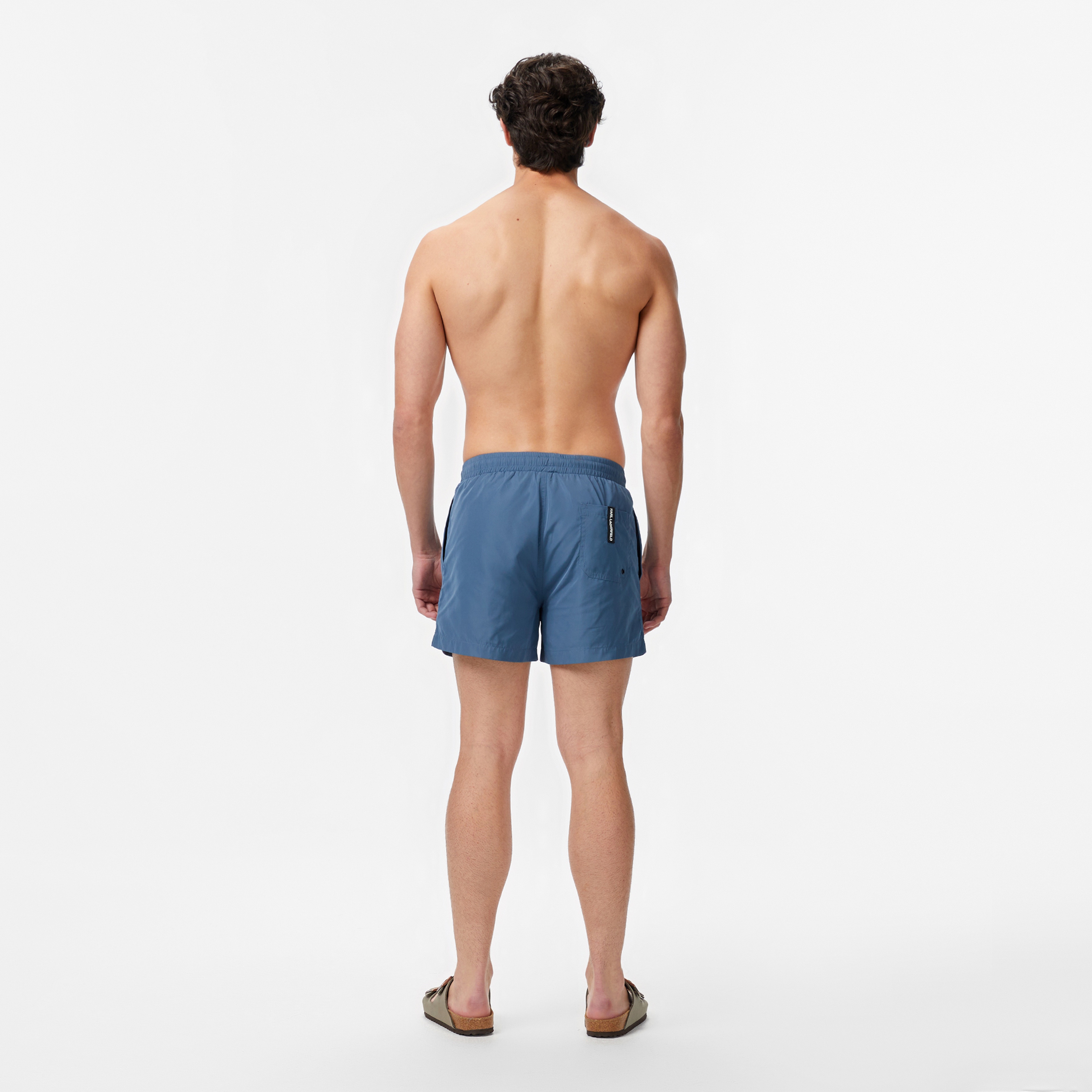 Karl Lagerfeld Erkek Mavi Mayo Şort