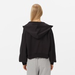 Calvin Klein French Terry Badge Logo Kadın Siyah Sweatshirt