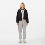 Calvin Klein French Terry Badge Logo Kadın Siyah Sweatshirt