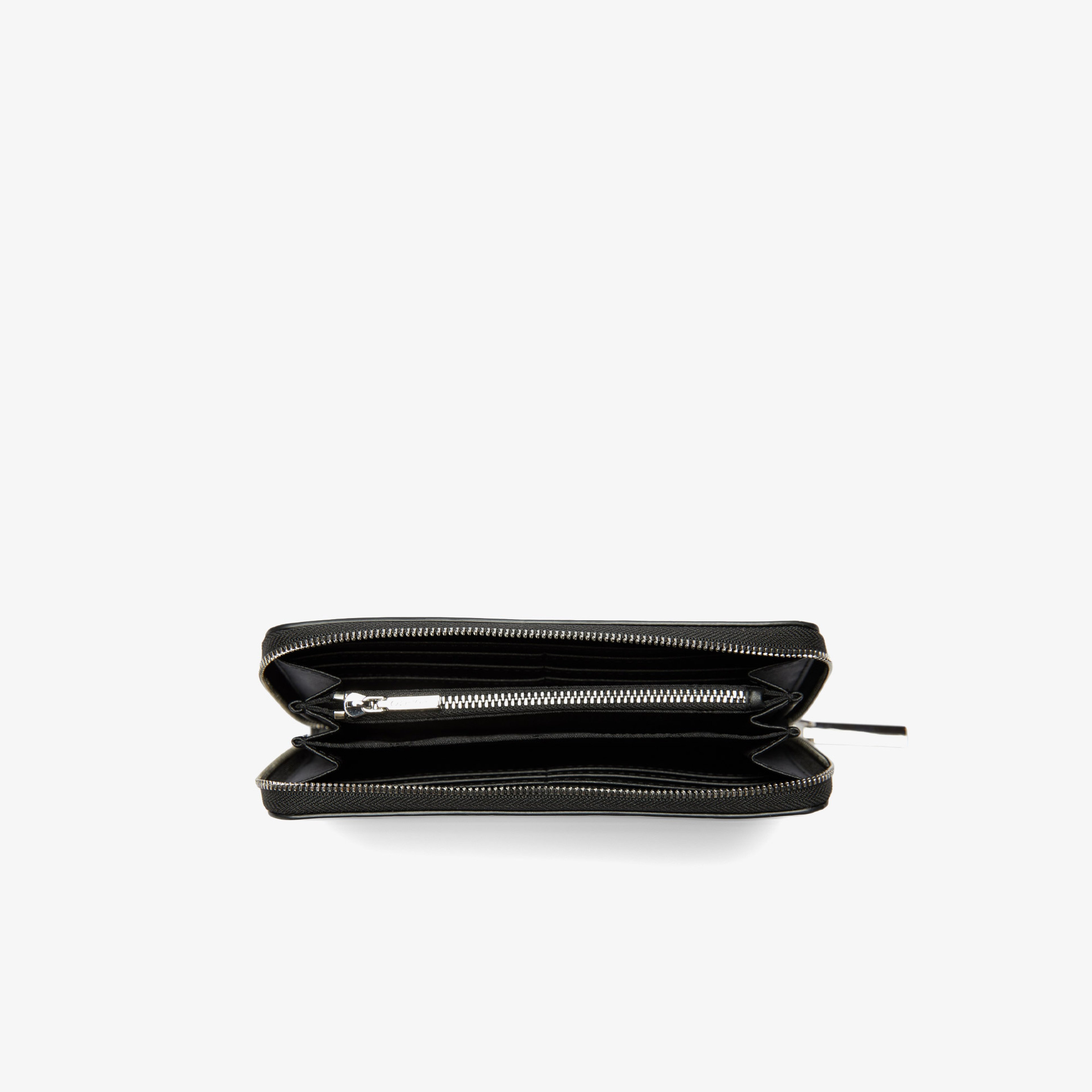 Calvin Klein Re-Lock Large Zip Around Kadın Siyah Cüzdan