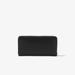 Calvin Klein Re-Lock Large Zip Around Kadın Siyah Cüzdan