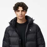 Calvin Klein Zip Off Hood Down Puffer Erkek Siyah Mont