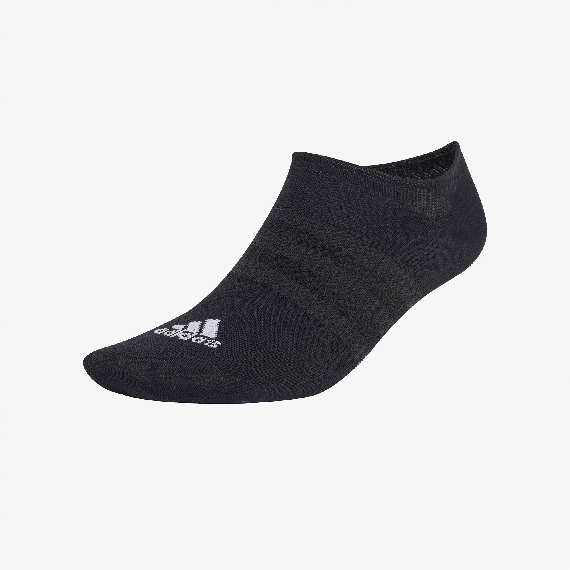 adidas Thin and Light No Show Unisex Siyah Beyaz 3'lü Çorap