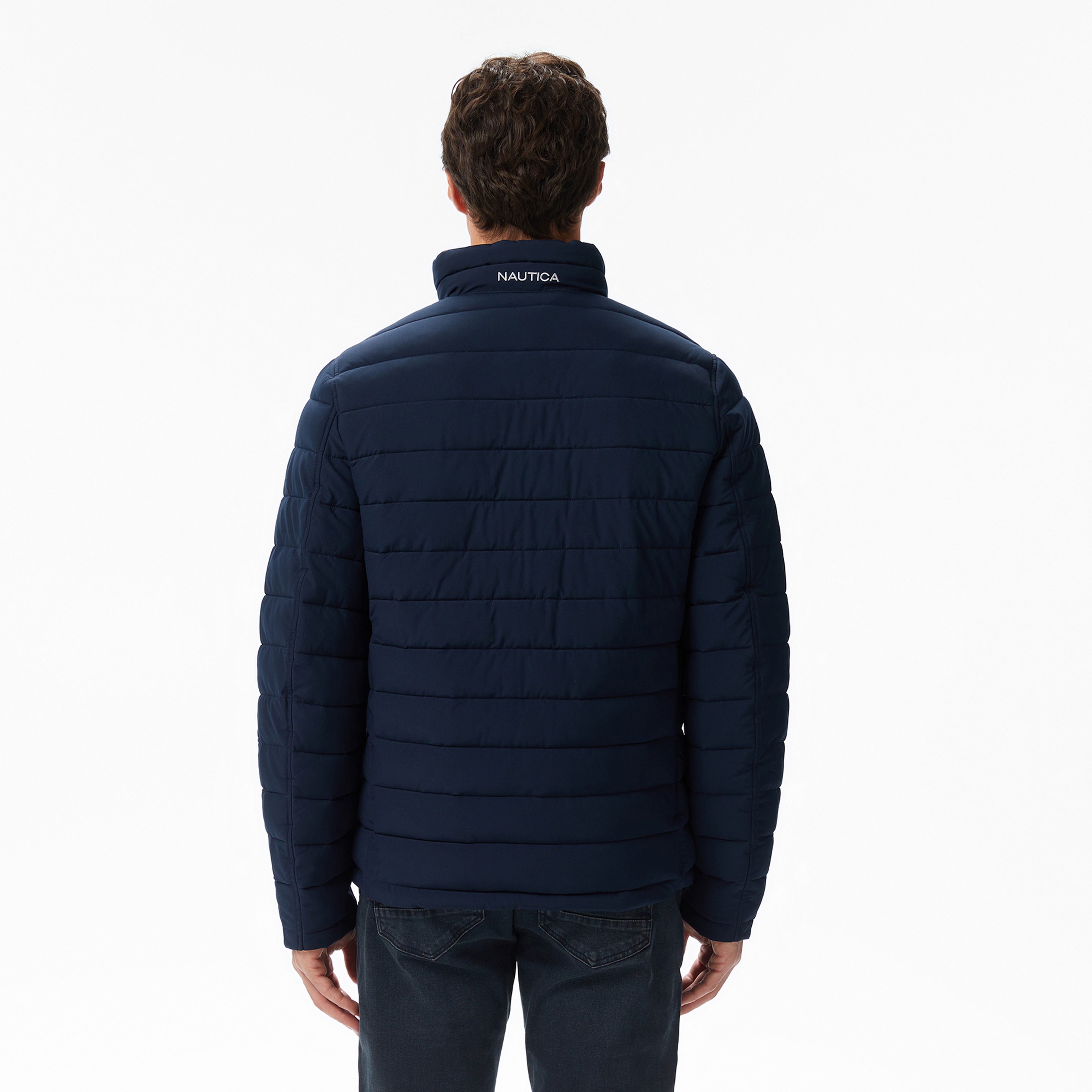 Nautica Erkek Lacivert Regular Fit Çift Taraflı Mont