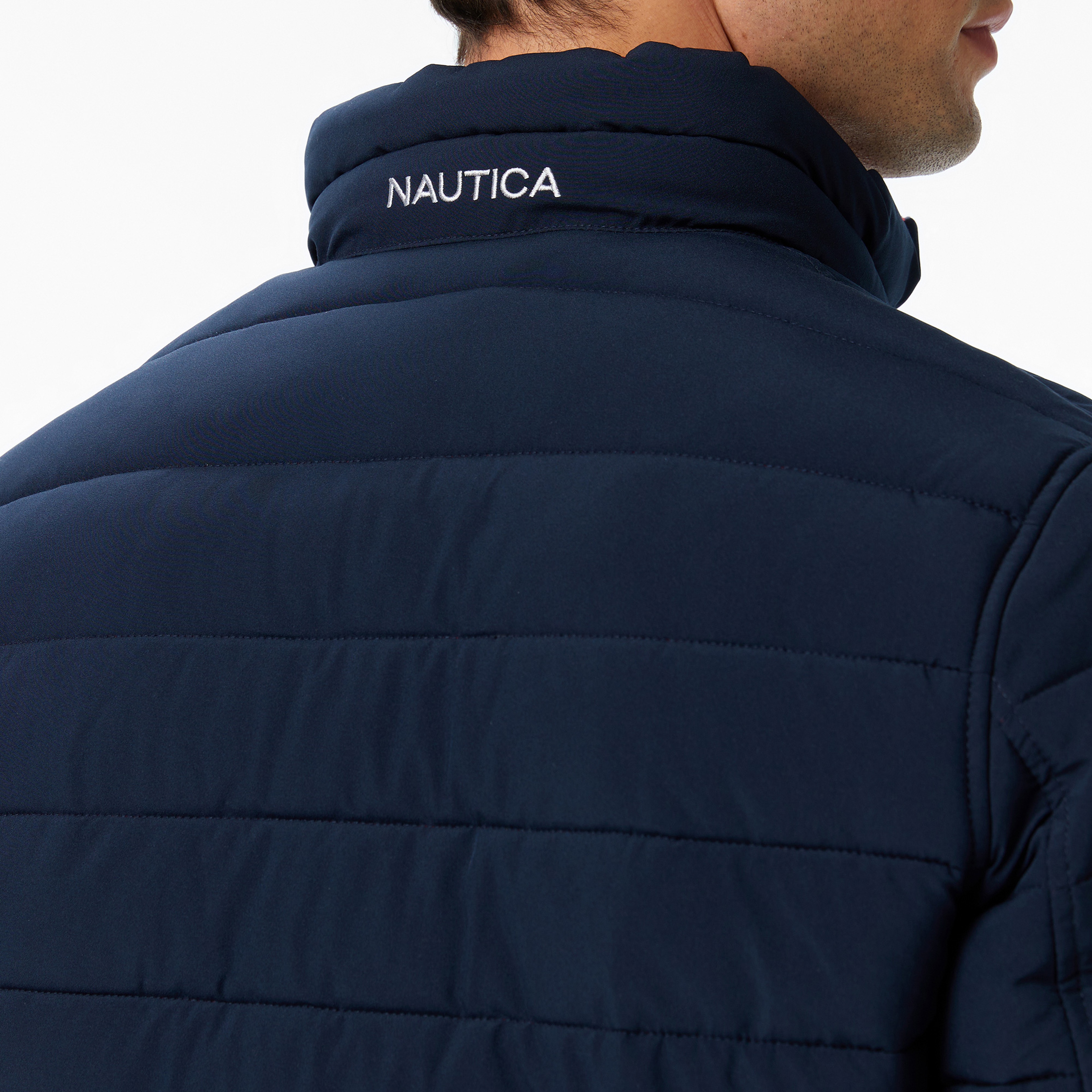 Nautica Erkek Lacivert Regular Fit Çift Taraflı Mont