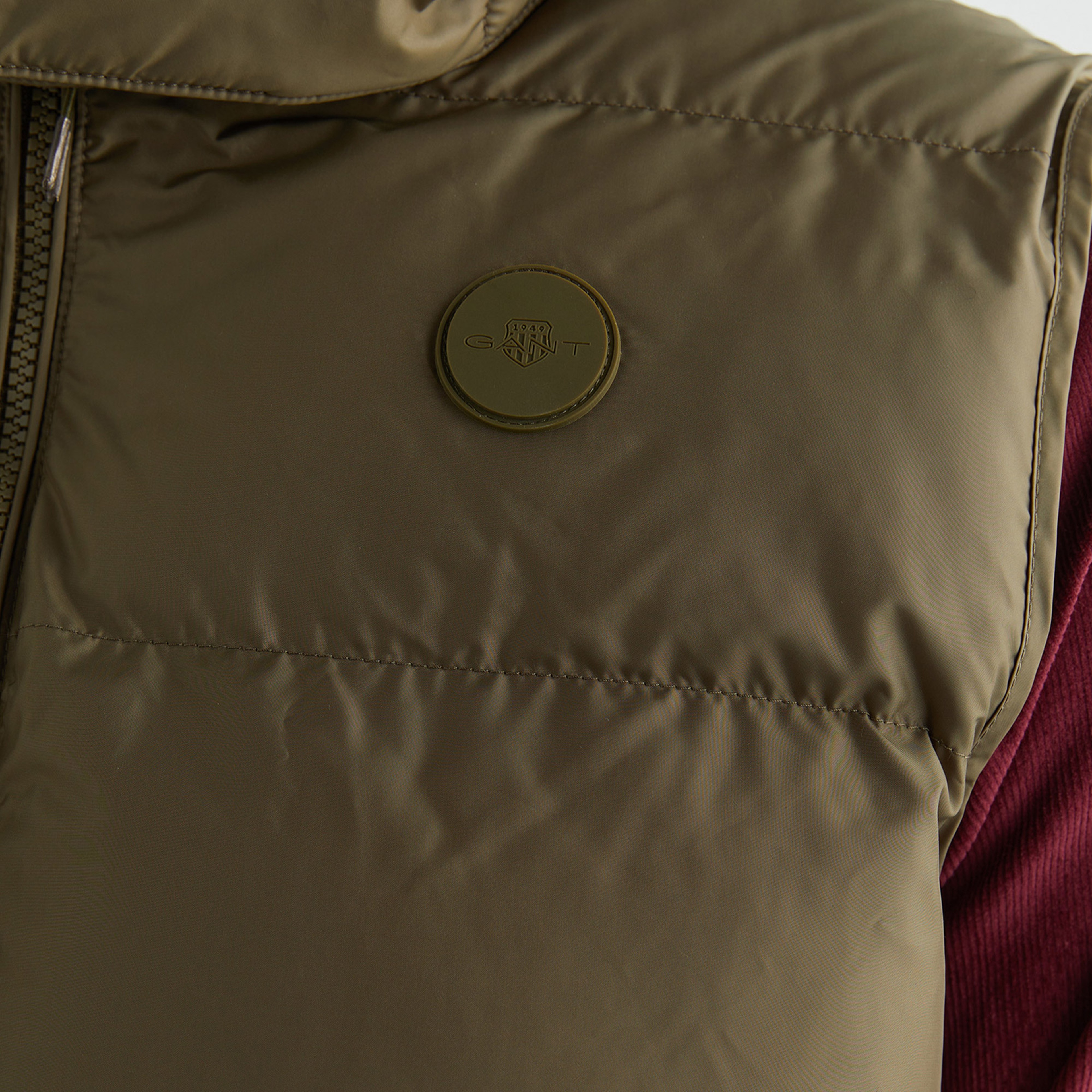 GANT Erkek Yeşil Regular Fit Kapüşonlu Yelek