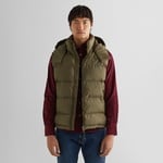 GANT Erkek Yeşil Regular Fit Kapüşonlu Yelek