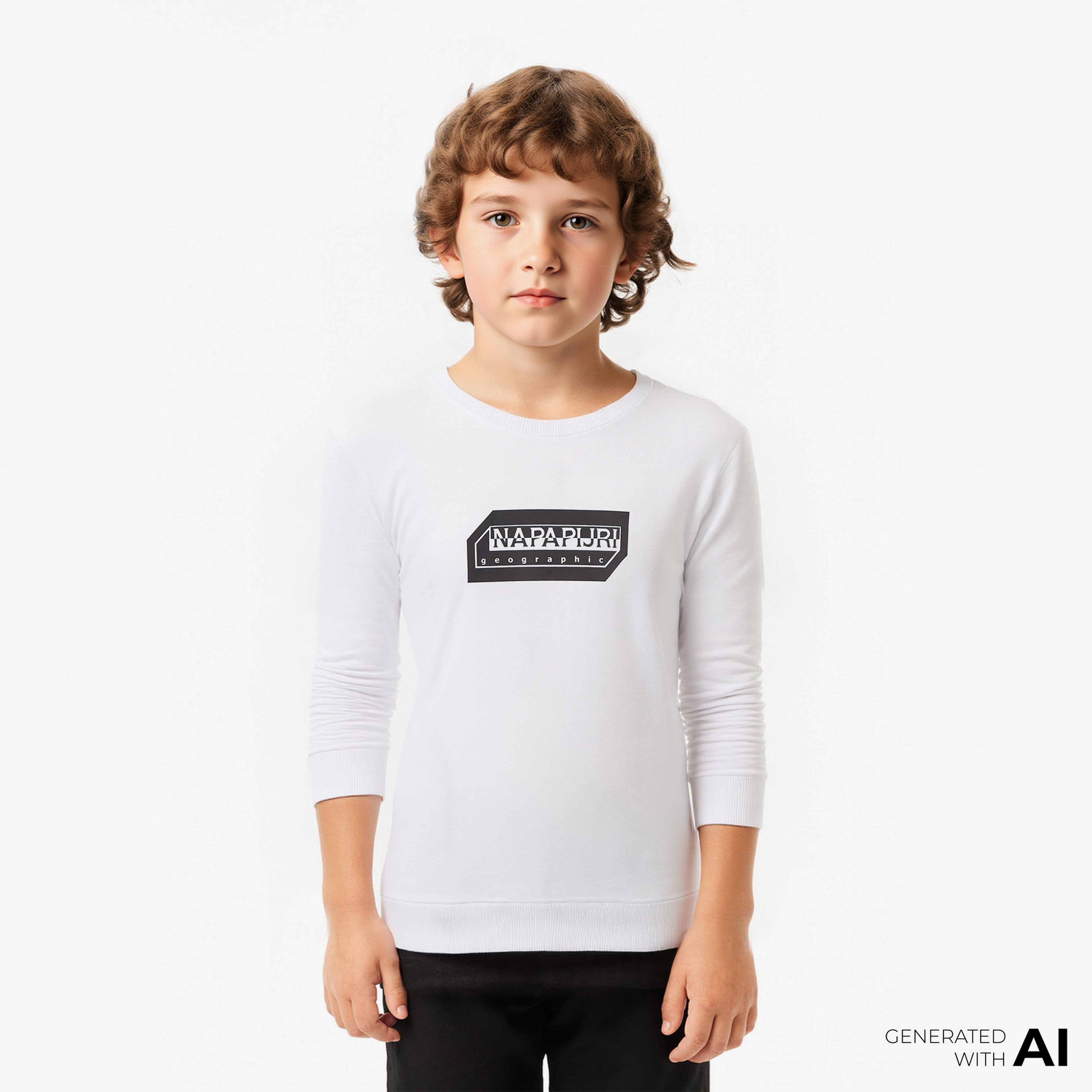 Napapijri K B-Kitik C Çocuk Beyaz Hoodie