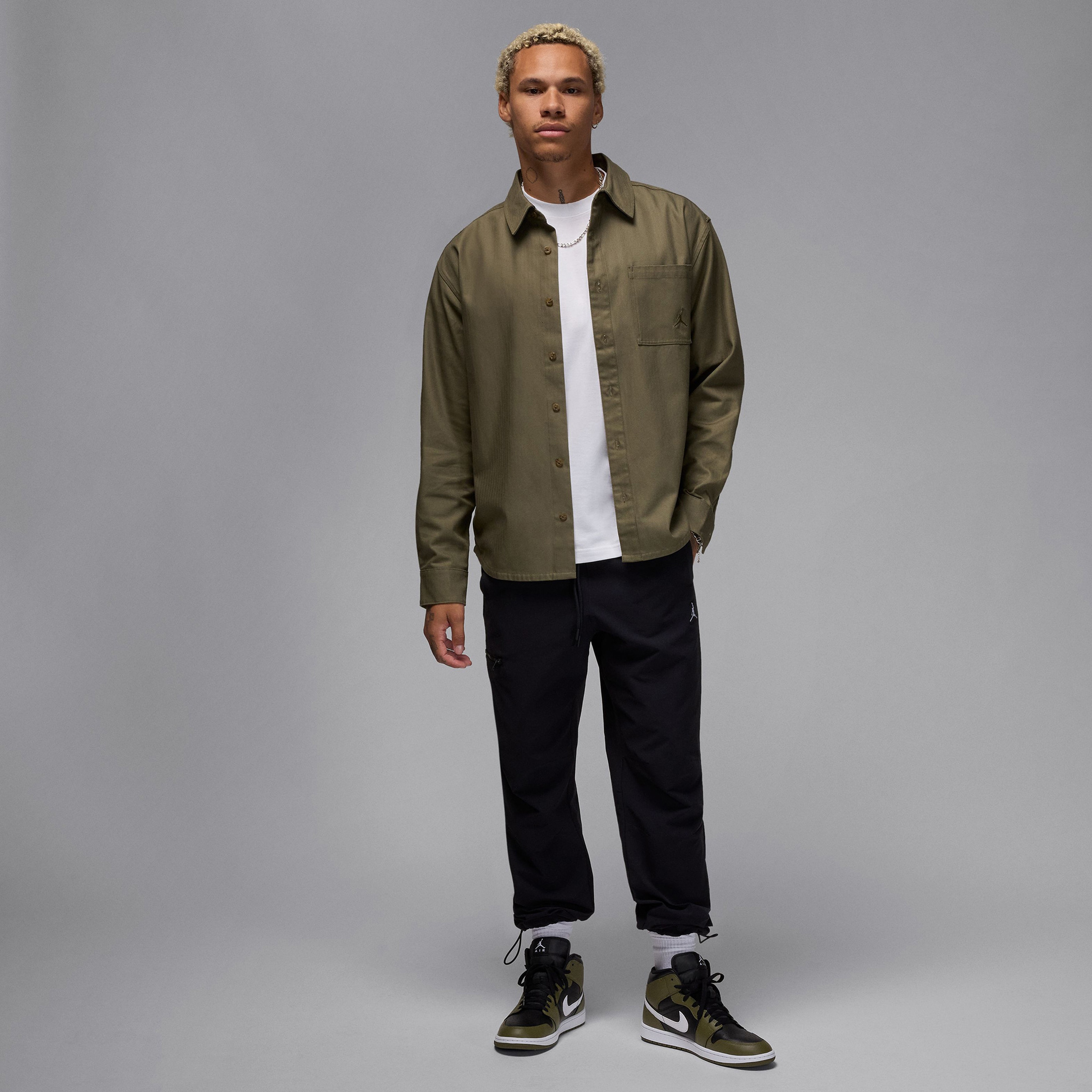 Jordan Brand Sneaker Yamalı Erkek Beyaz T-Shirt