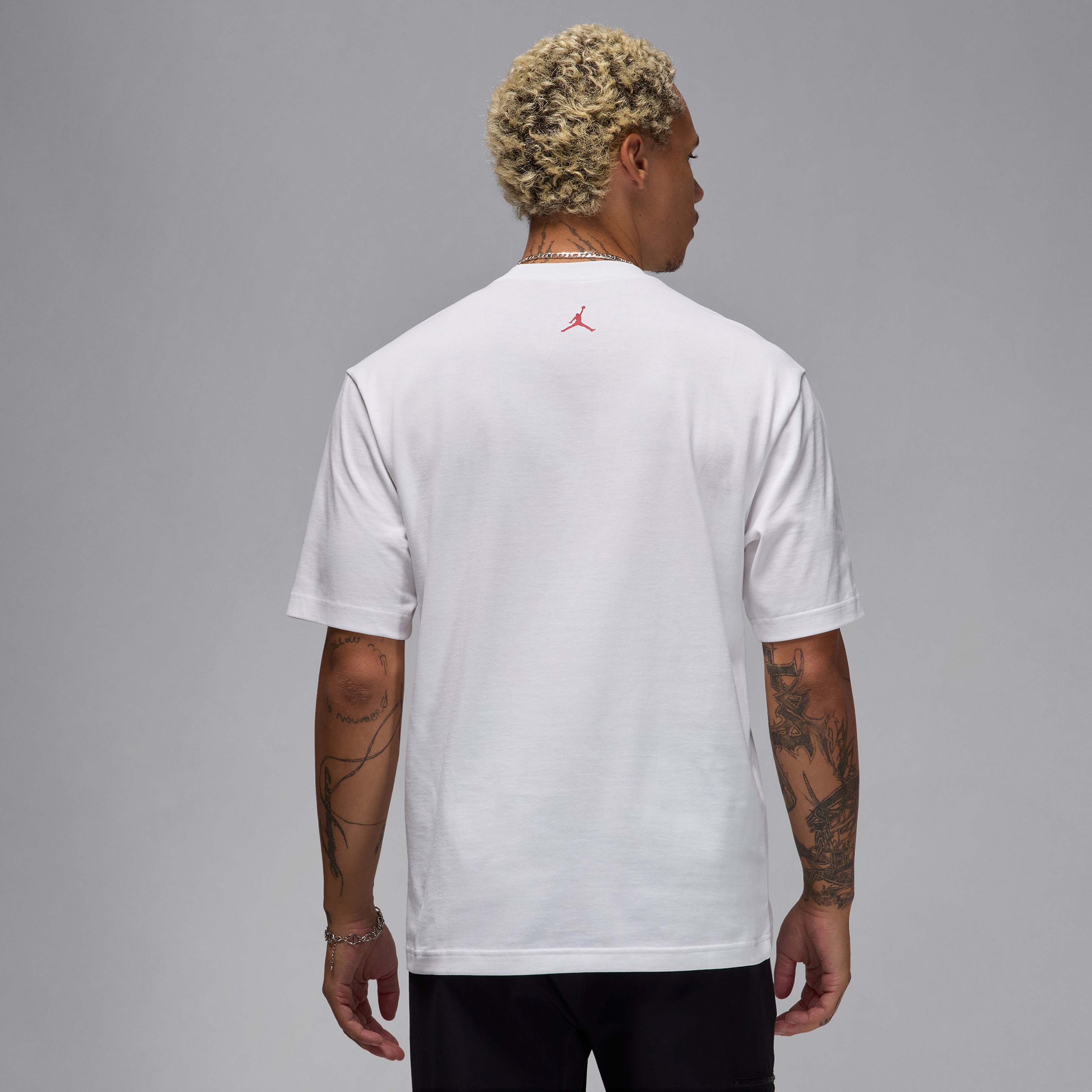 Jordan Brand Sneaker Yamalı Erkek Beyaz T-Shirt
