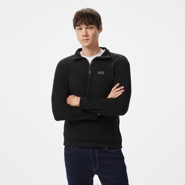 Helly Hansen Light Half Zip Erkek Siyah Outdoor Polar