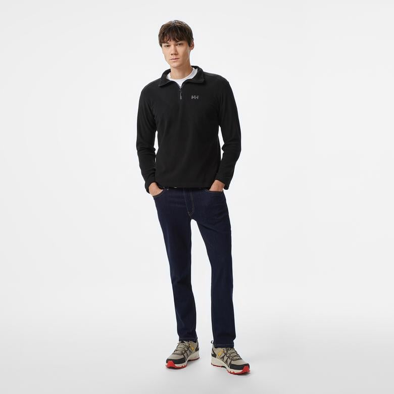 Helly Hansen Light Half Zip Erkek Siyah Outdoor Polar