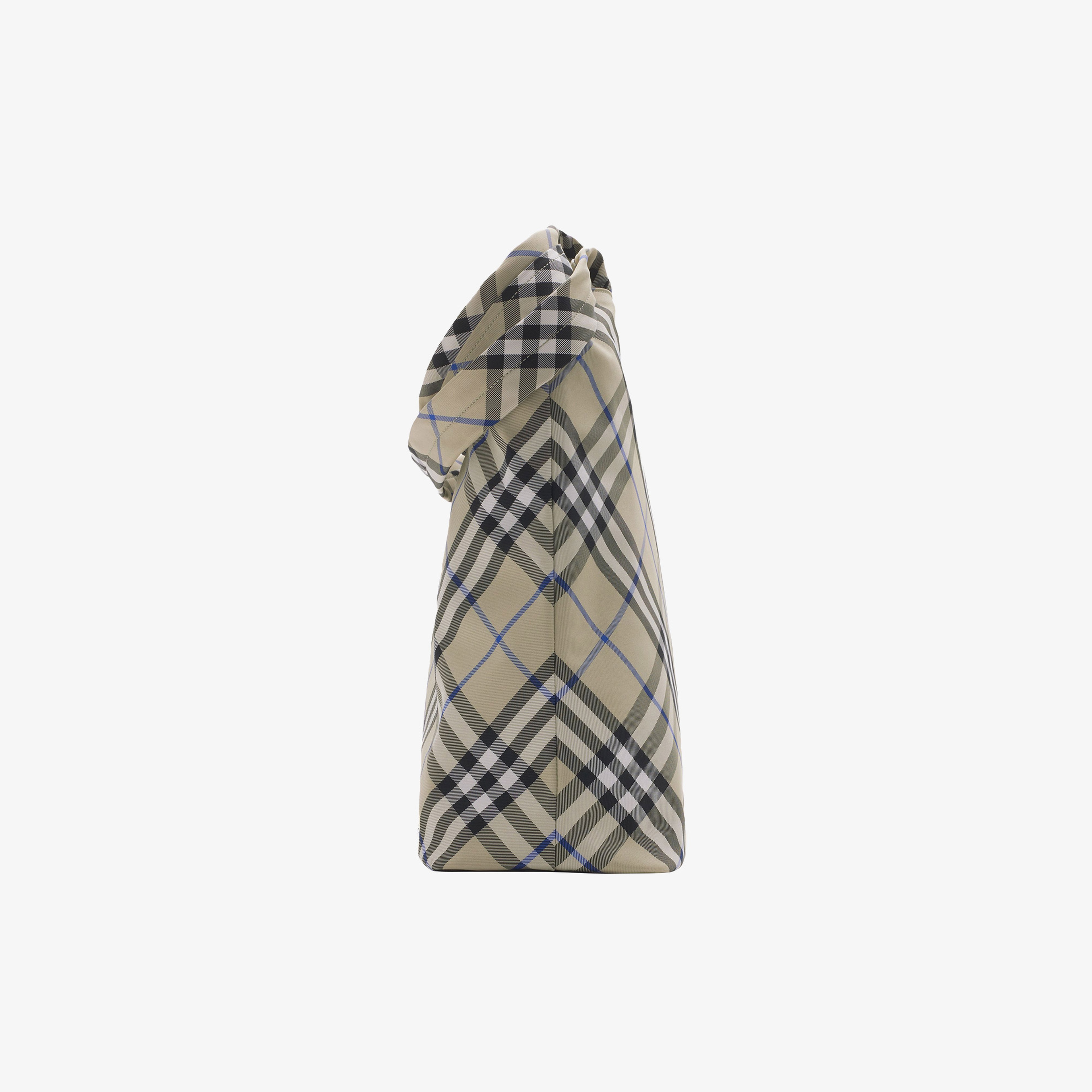 Burberry Check Tote Erkek Krem Rengi El Çantası