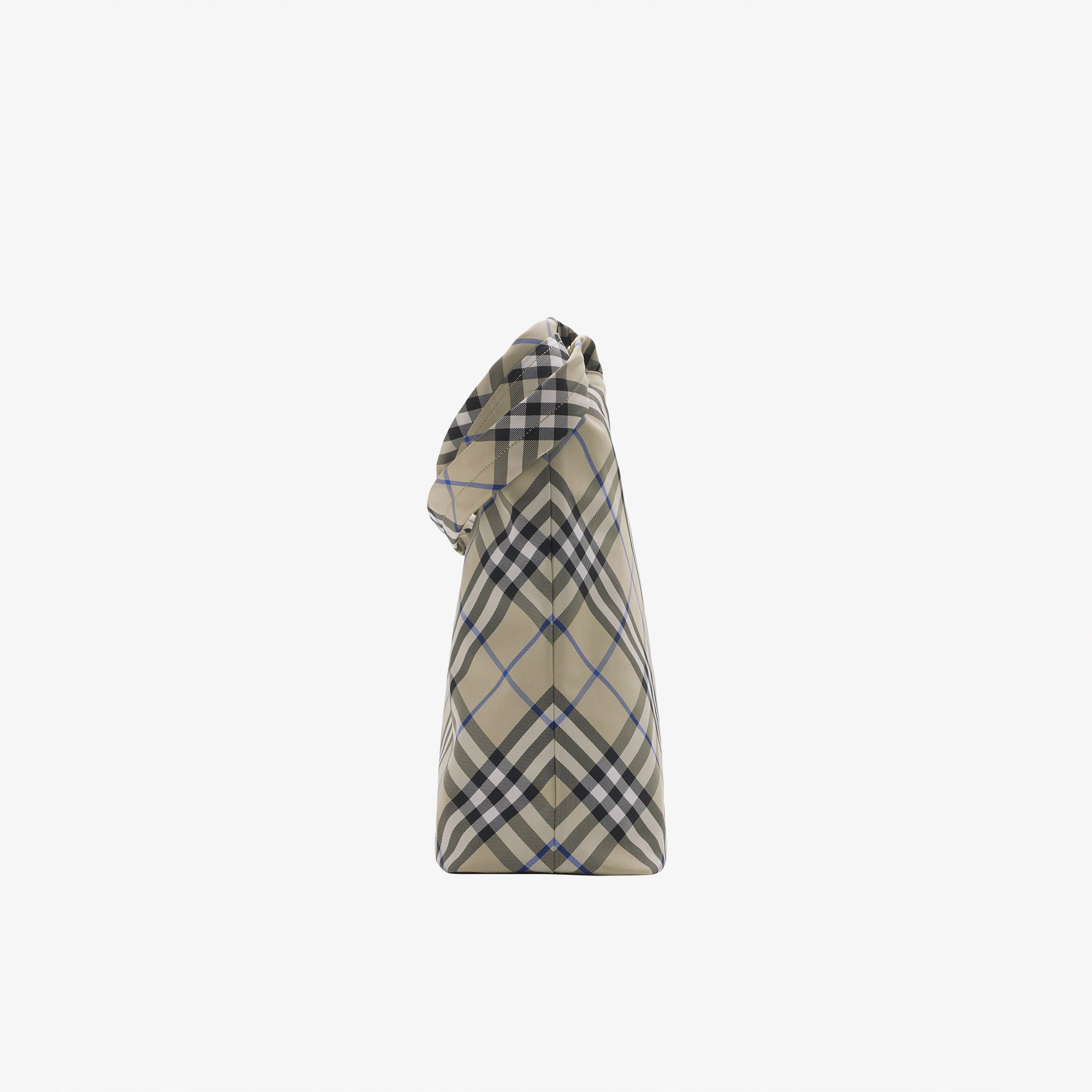 Burberry Check Tote Erkek Krem Rengi El Çantası
