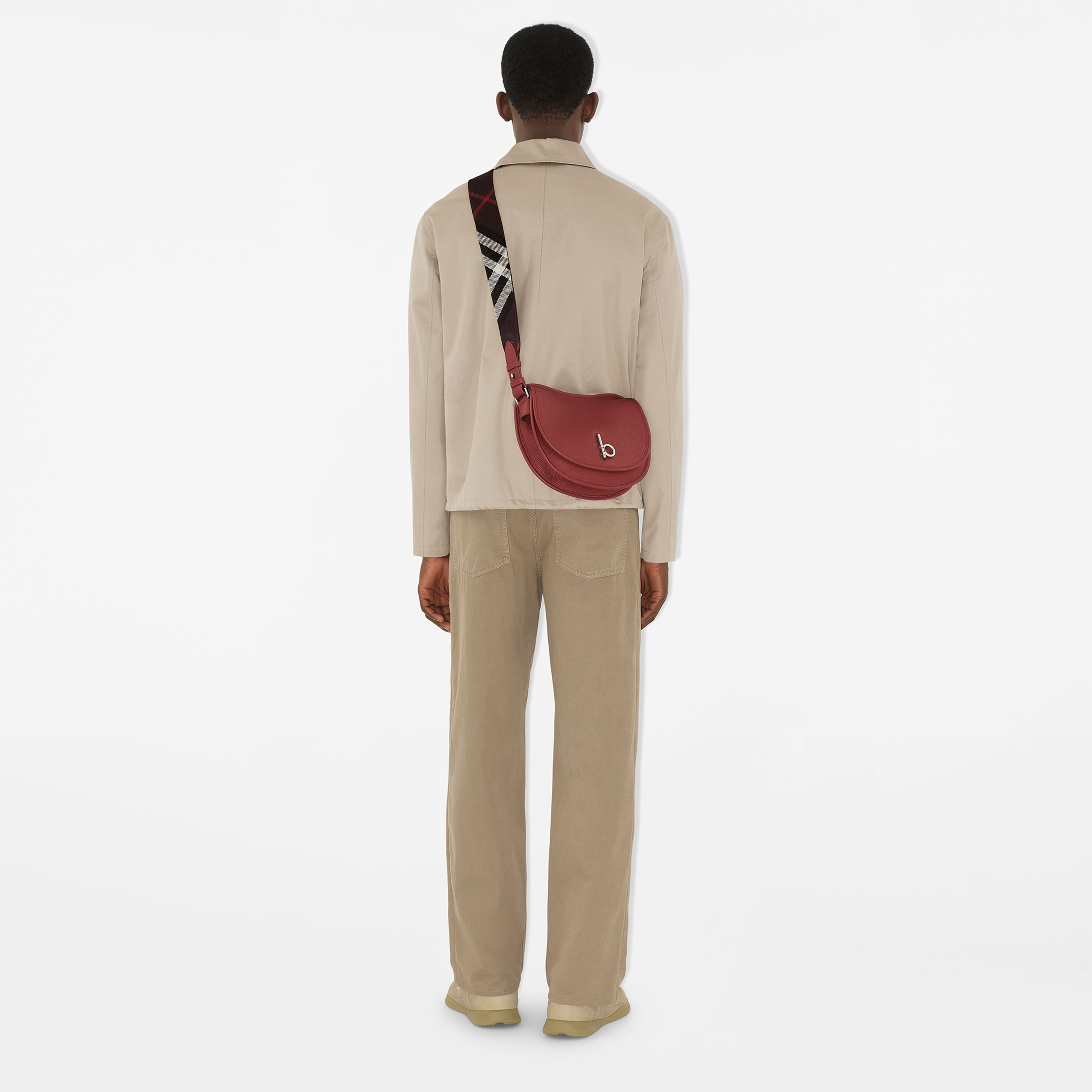 Burberry Small Rocking Horse Satchel Erkek Kırmızı Omuz Çantası