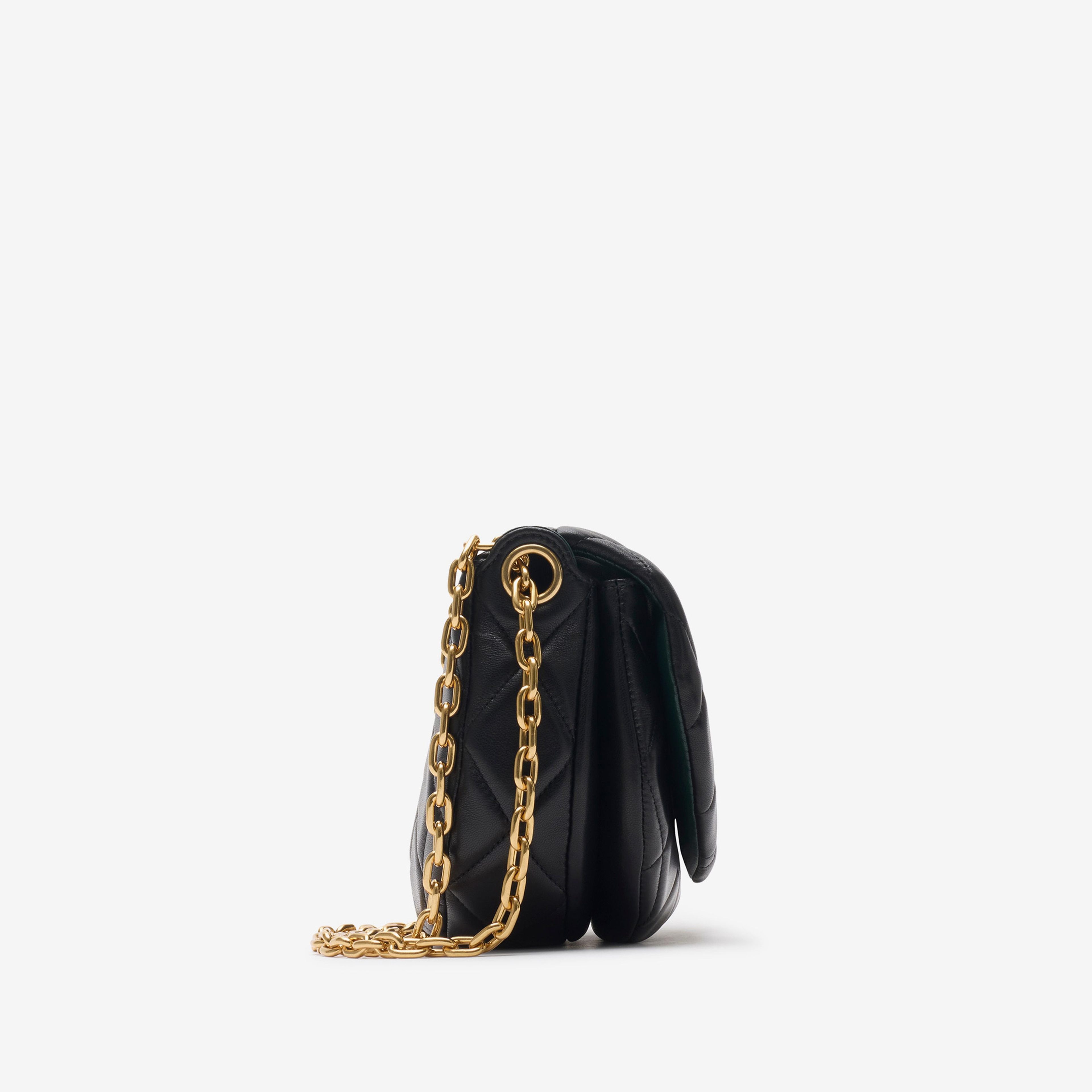 Burberry Quilted Qql Rocking Horse Kadın Siyah Omuz Çantası