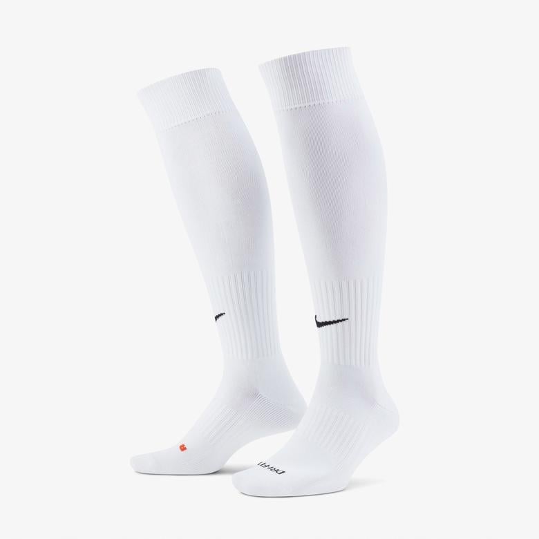 Nike Classic Dri-Fit Unisex Beyaz Futbol Çorabı
