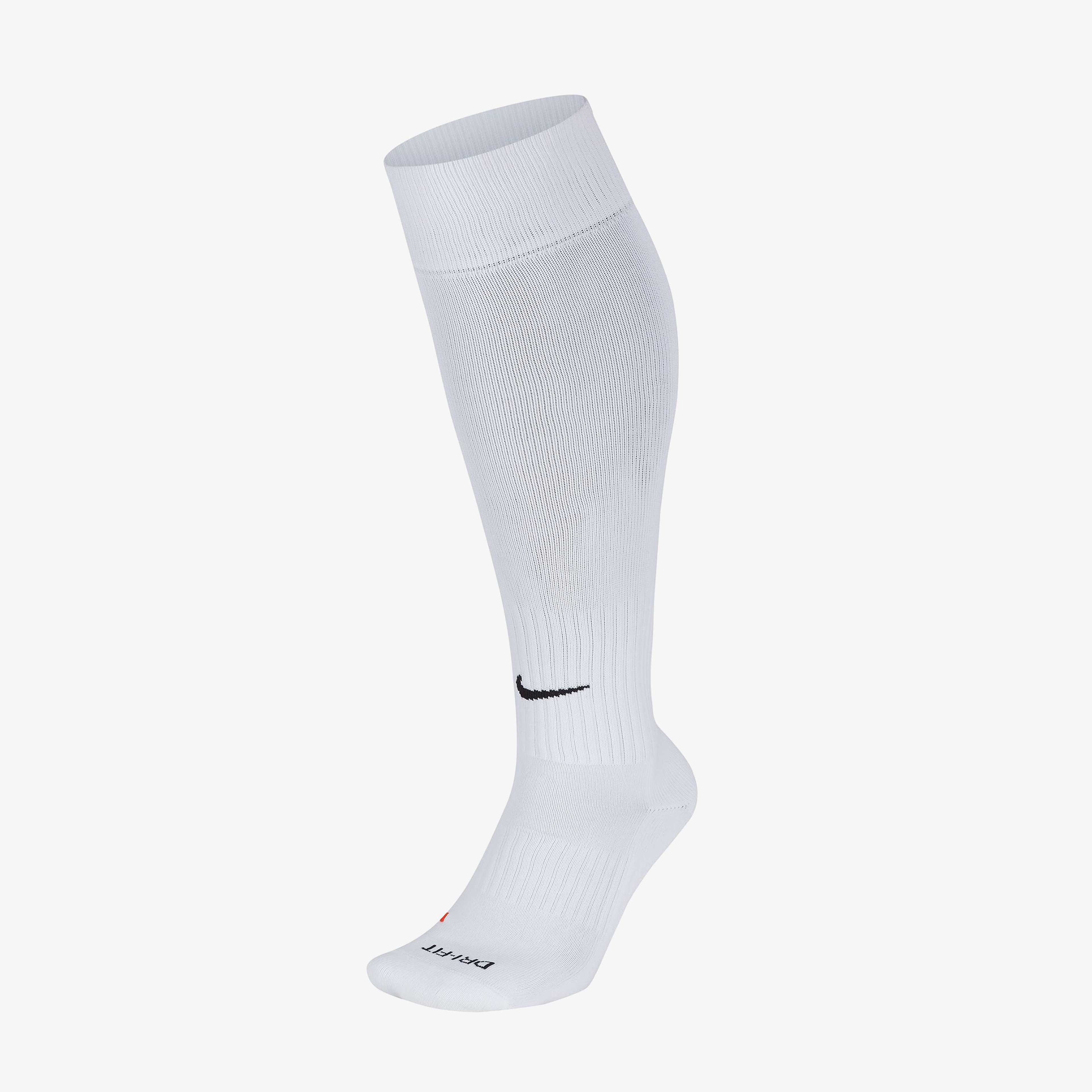 Nike Classic Dri-Fit Unisex Beyaz Futbol Çorabı