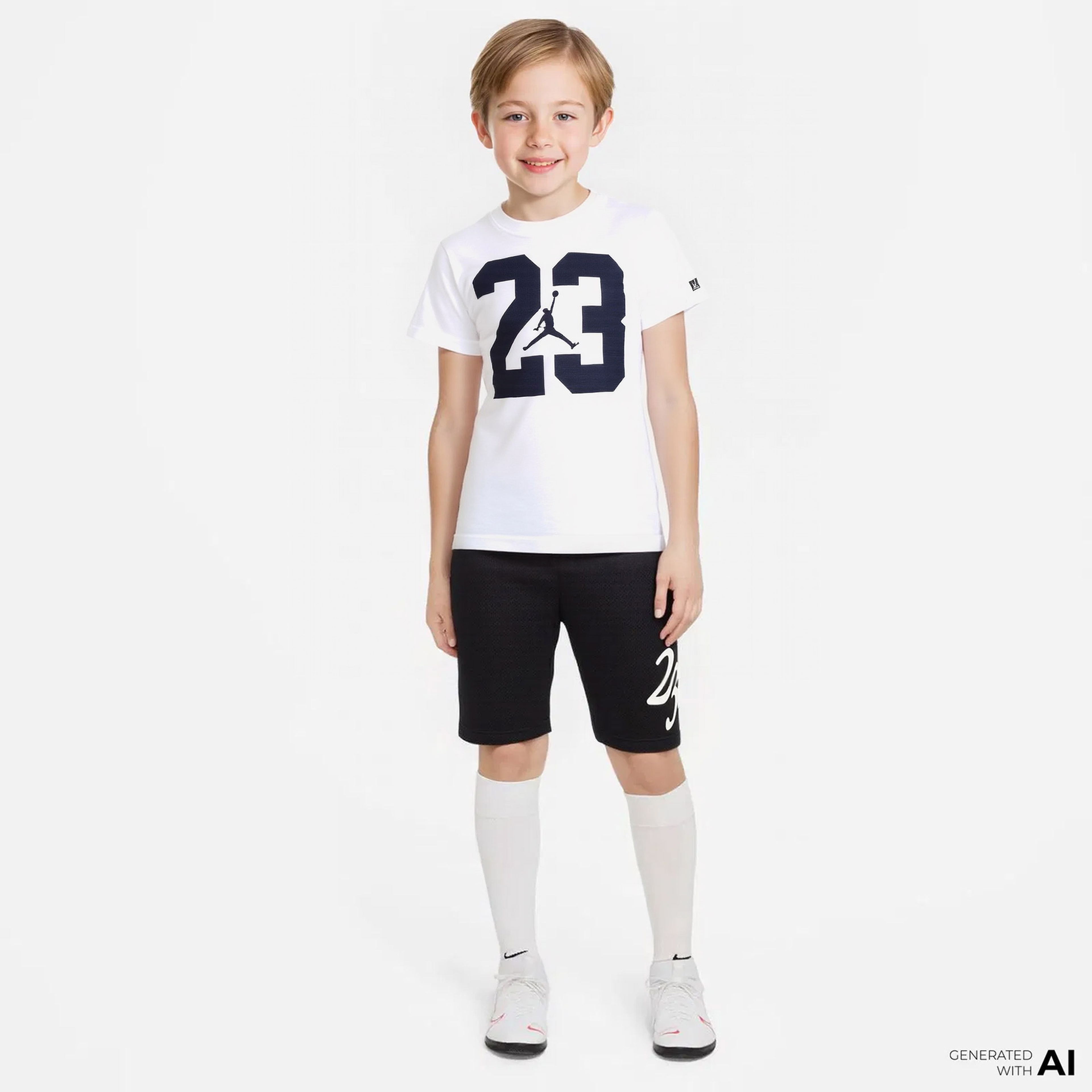 Jordan Jdb Seasonal Core 4 Çocuk Beyaz T-Shirt