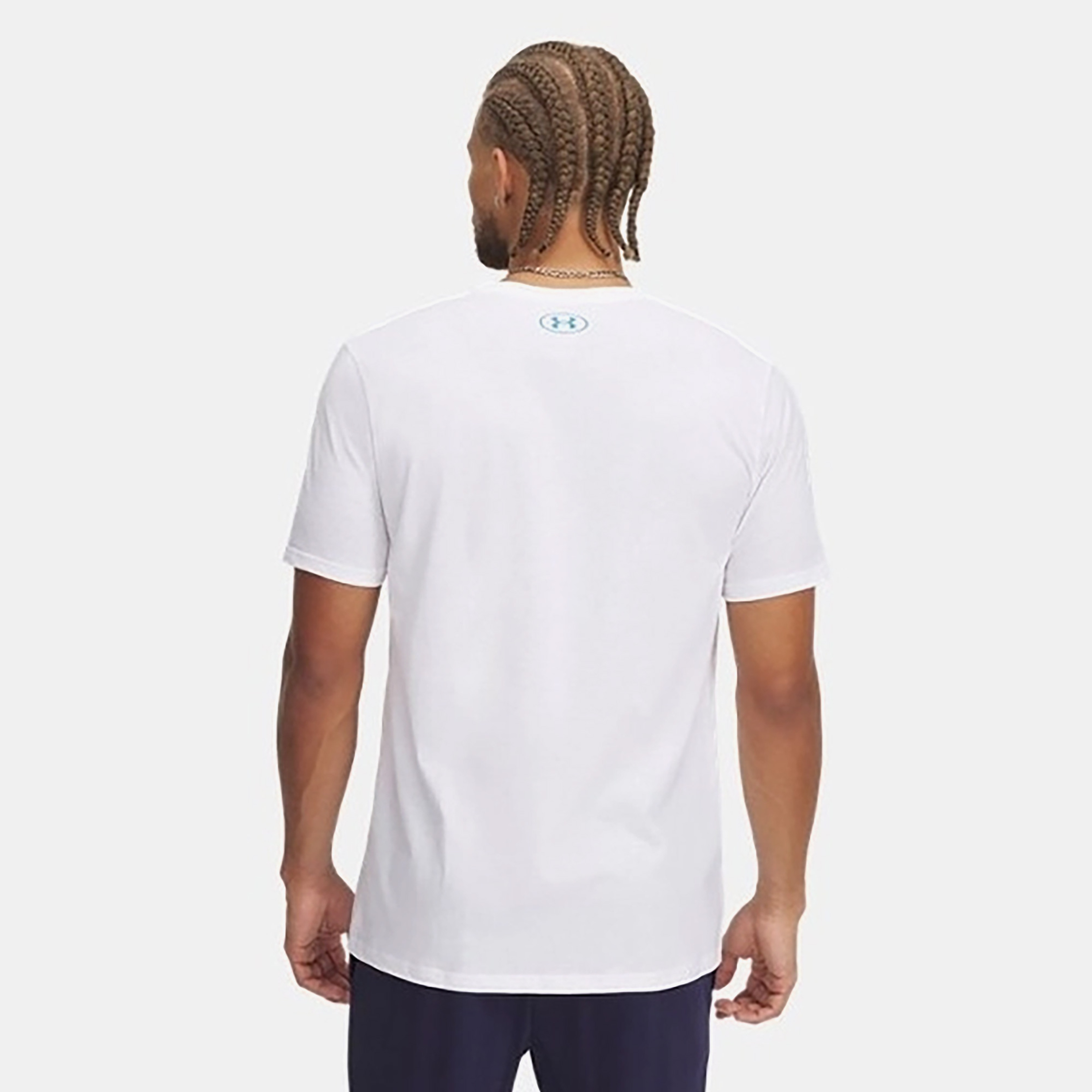 Under Armour Lc Fly in Logo Erkek Beyaz T-Shirt