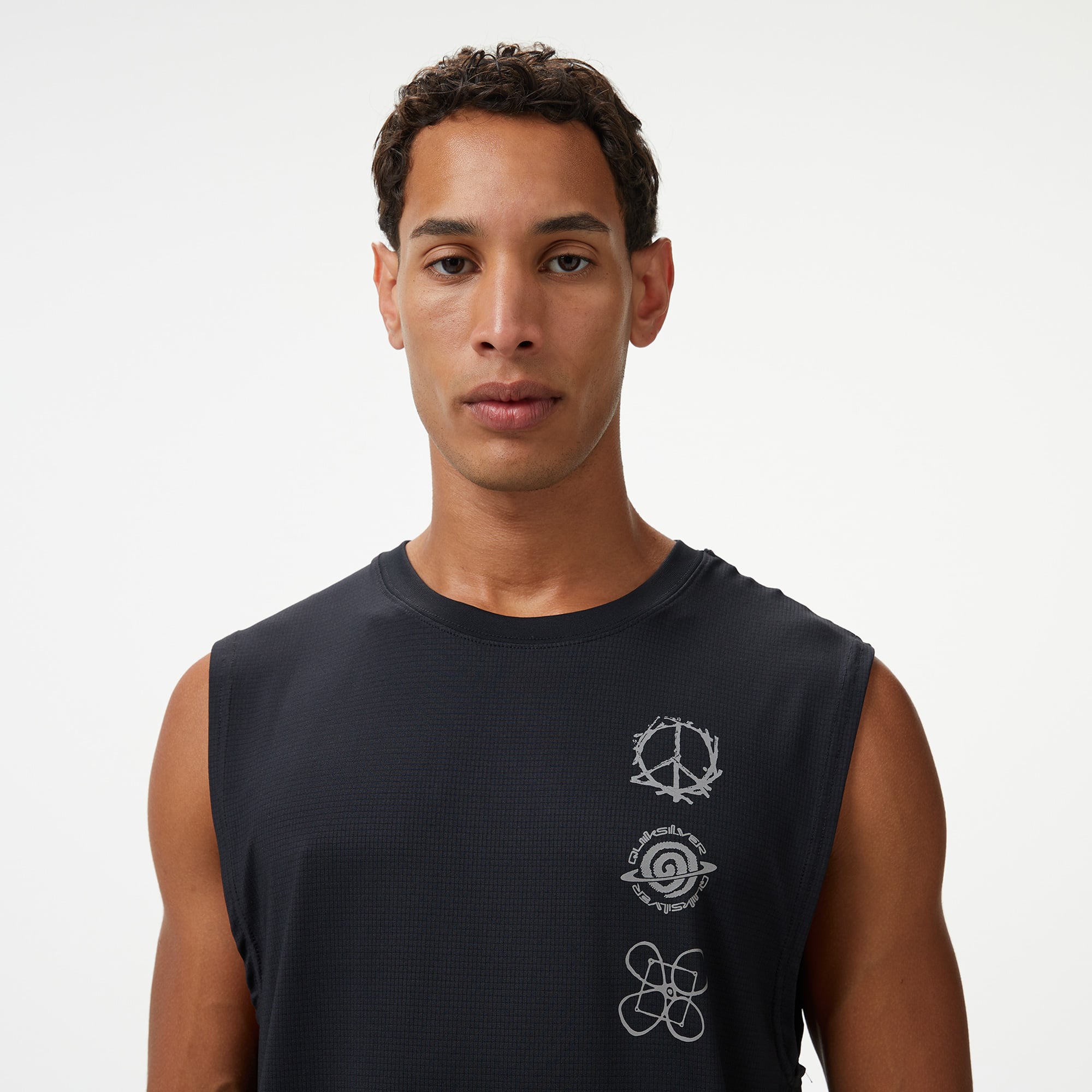 Quiksilver Lap Time Muscle Erkek Siyah Atlet