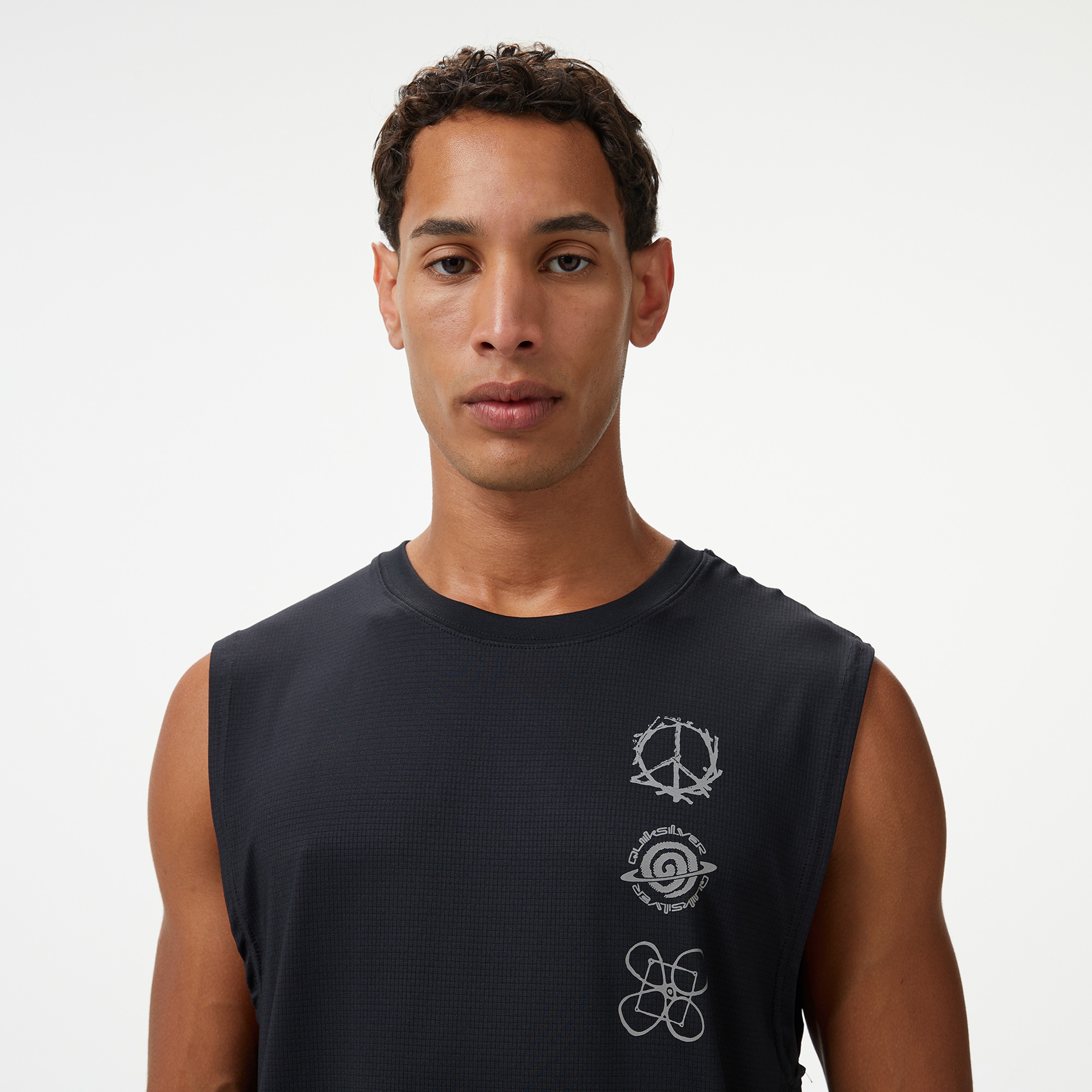 Quiksilver Lap Time Muscle Erkek Siyah Atlet