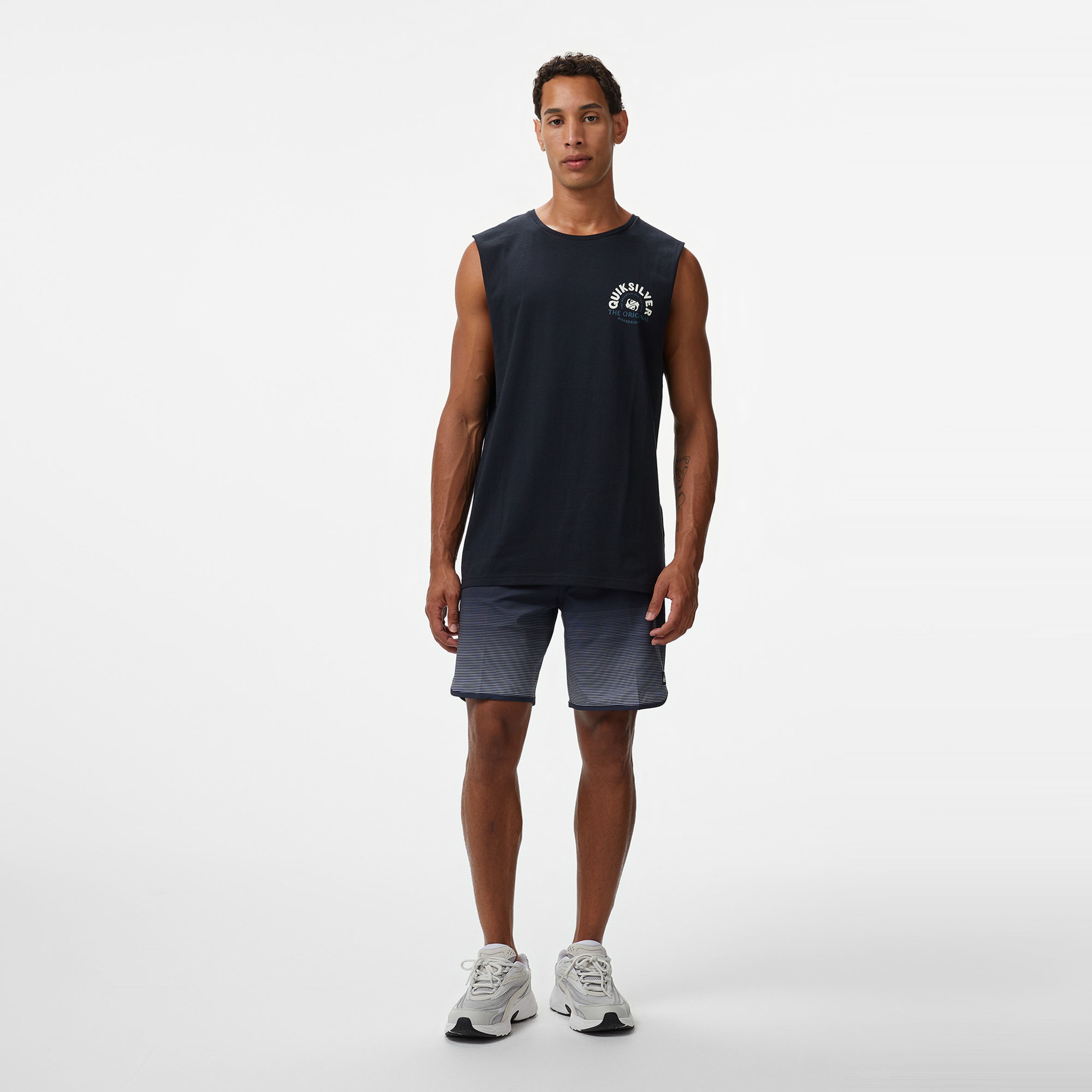 Quiksilver Ev Summer Road Muscle Erkek Siyah T-Shirt
