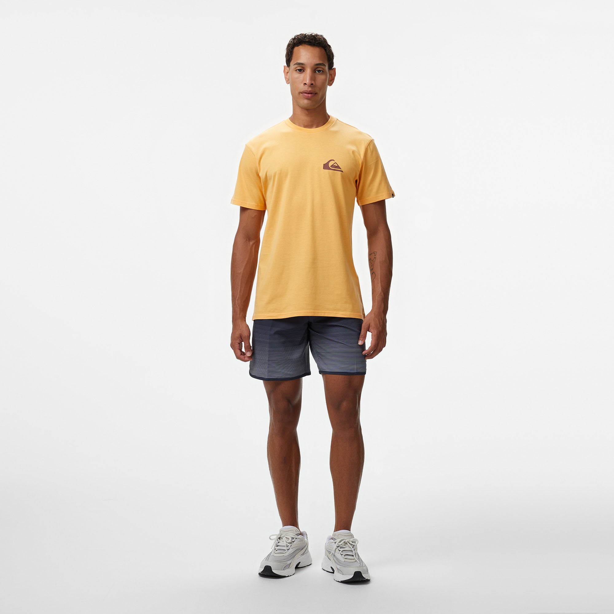 Quiksilver Ev Mini Logo Ss Erkek Sarı T-Shirt