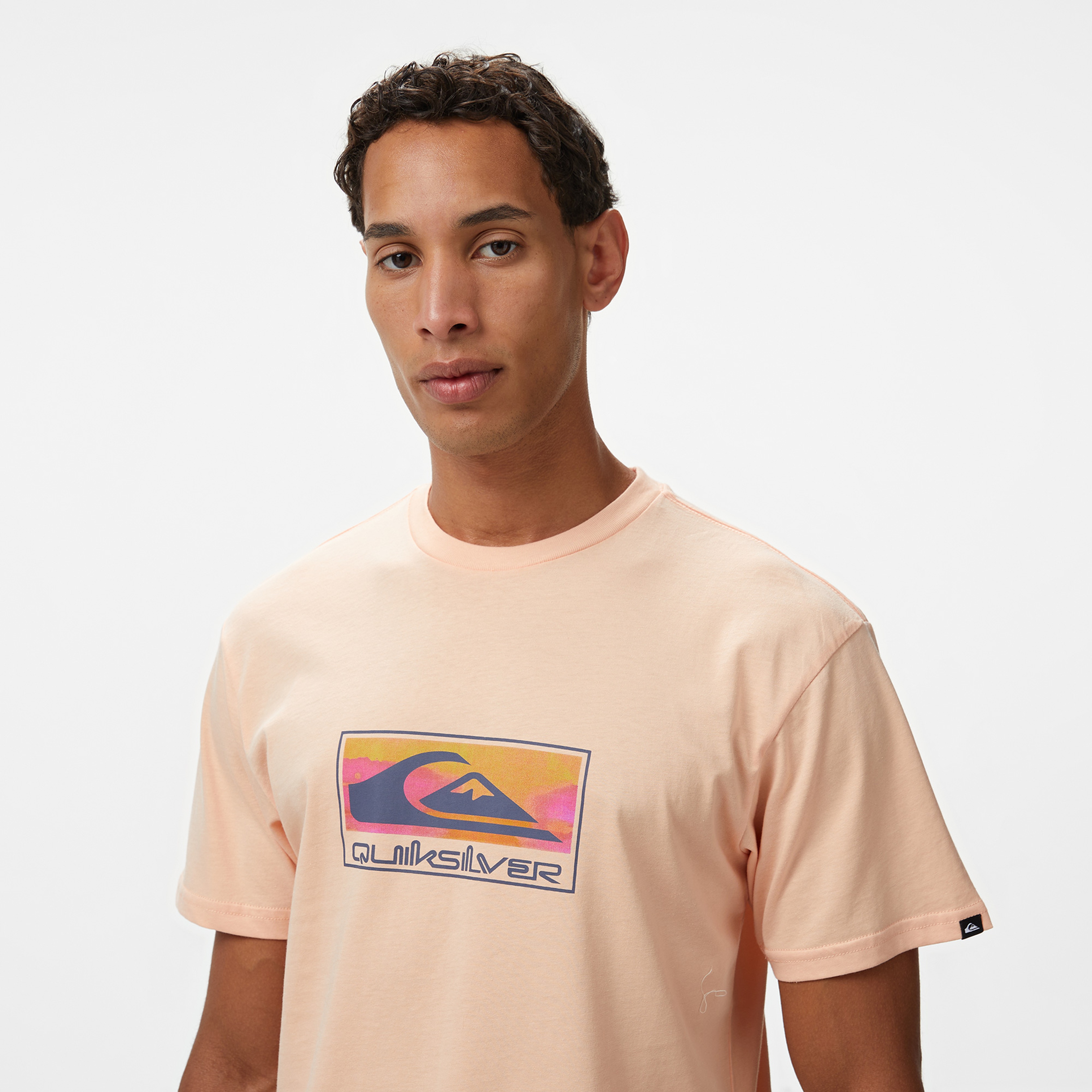 Quiksilver Ev Gradient Box Ss Erkek Pembe T-Shirt
