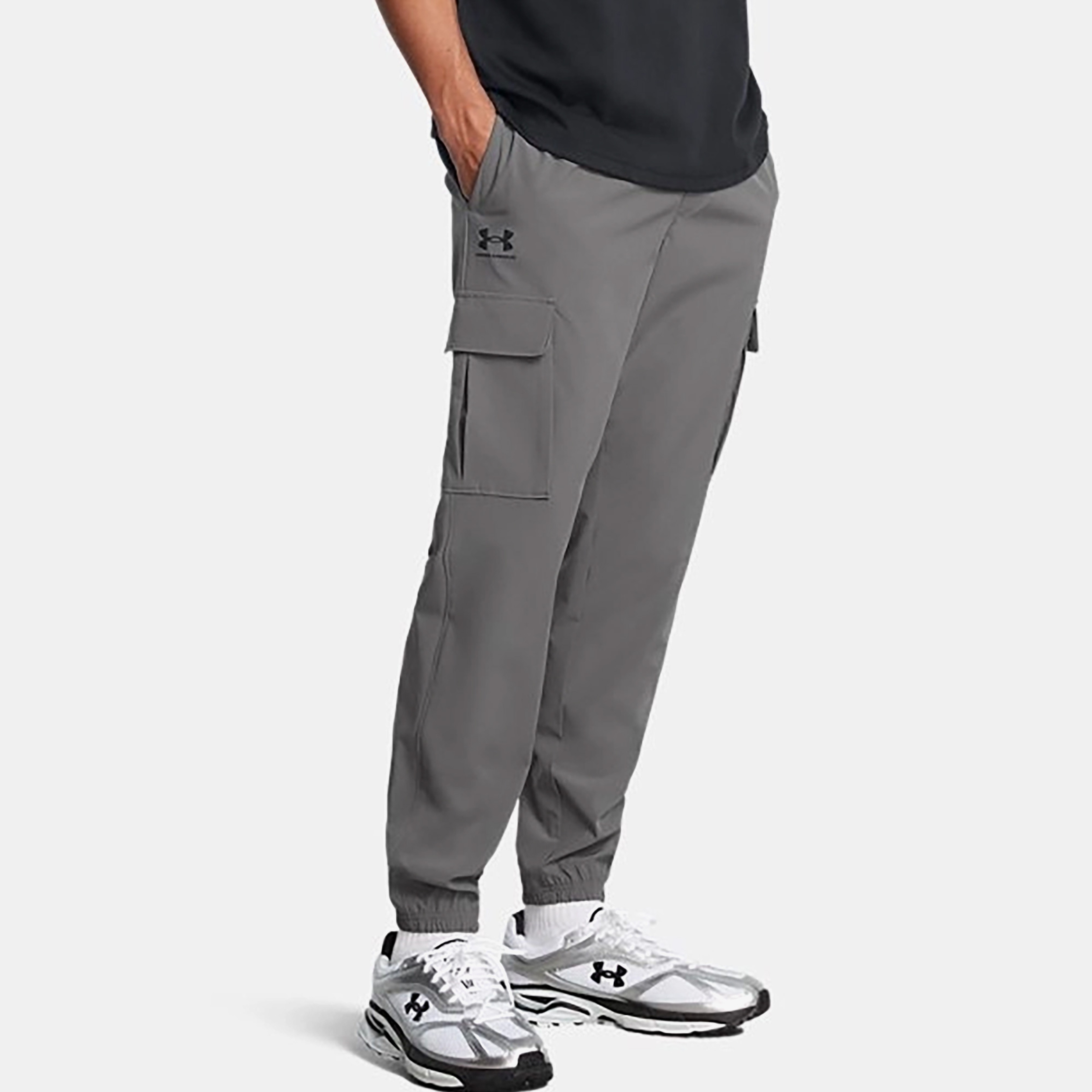 Under Armour Vibe Woven Cargo Erkek Gri Eşofman Altı