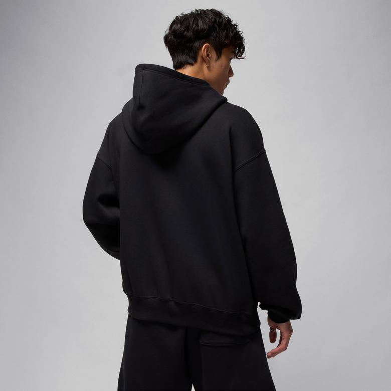Jordan Brooklyn Oversize Strech Erkek Siyah Hoodie